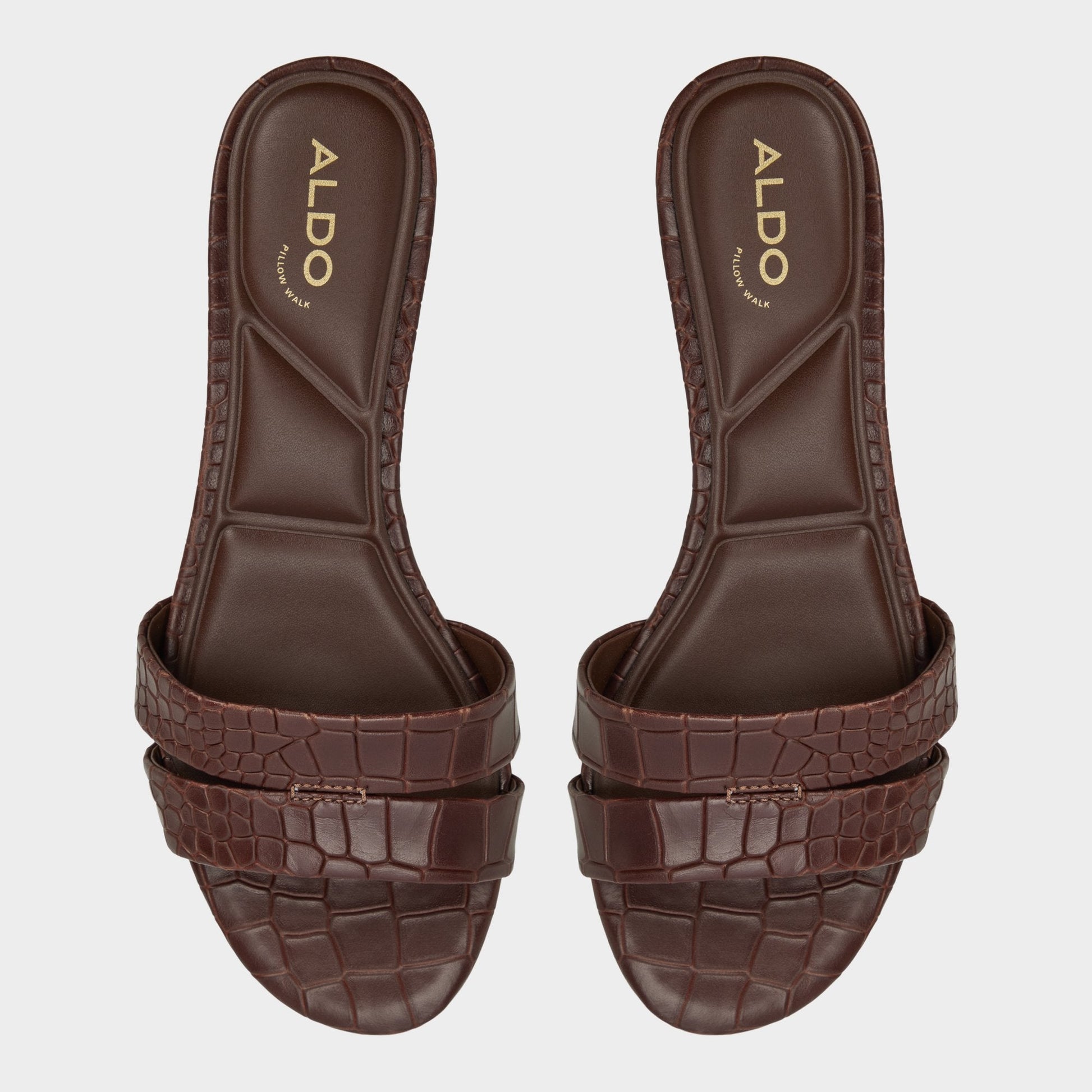 Scarletta Dark Brown Women's Heeled mules - Heeled mule, Kitten heel - Dark Brown