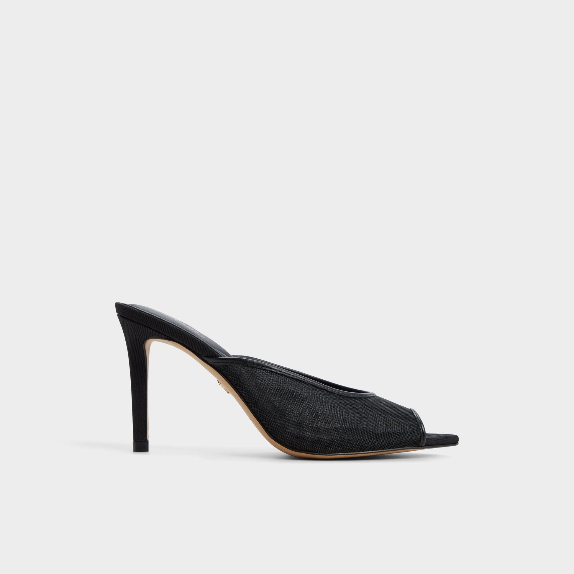 Elennah in Black 14161302 - Heeled mule, Stiletto heel - Black