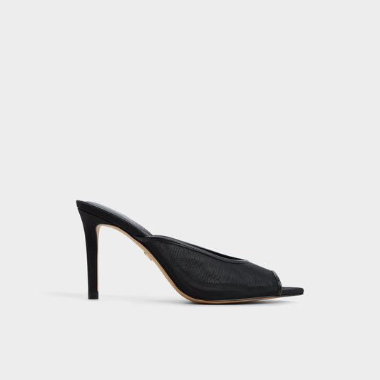 Elennah in Black 14161302 - Heeled mule, Stiletto heel - Black