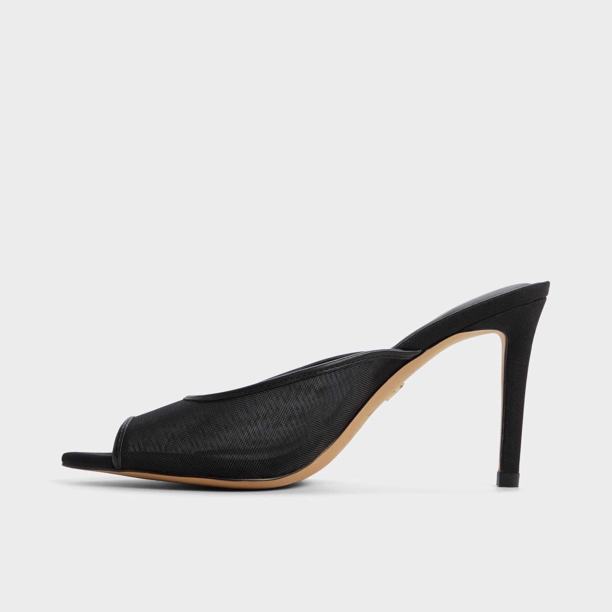 Elennah in Black 14161302 - Heeled mule, Stiletto heel - Black