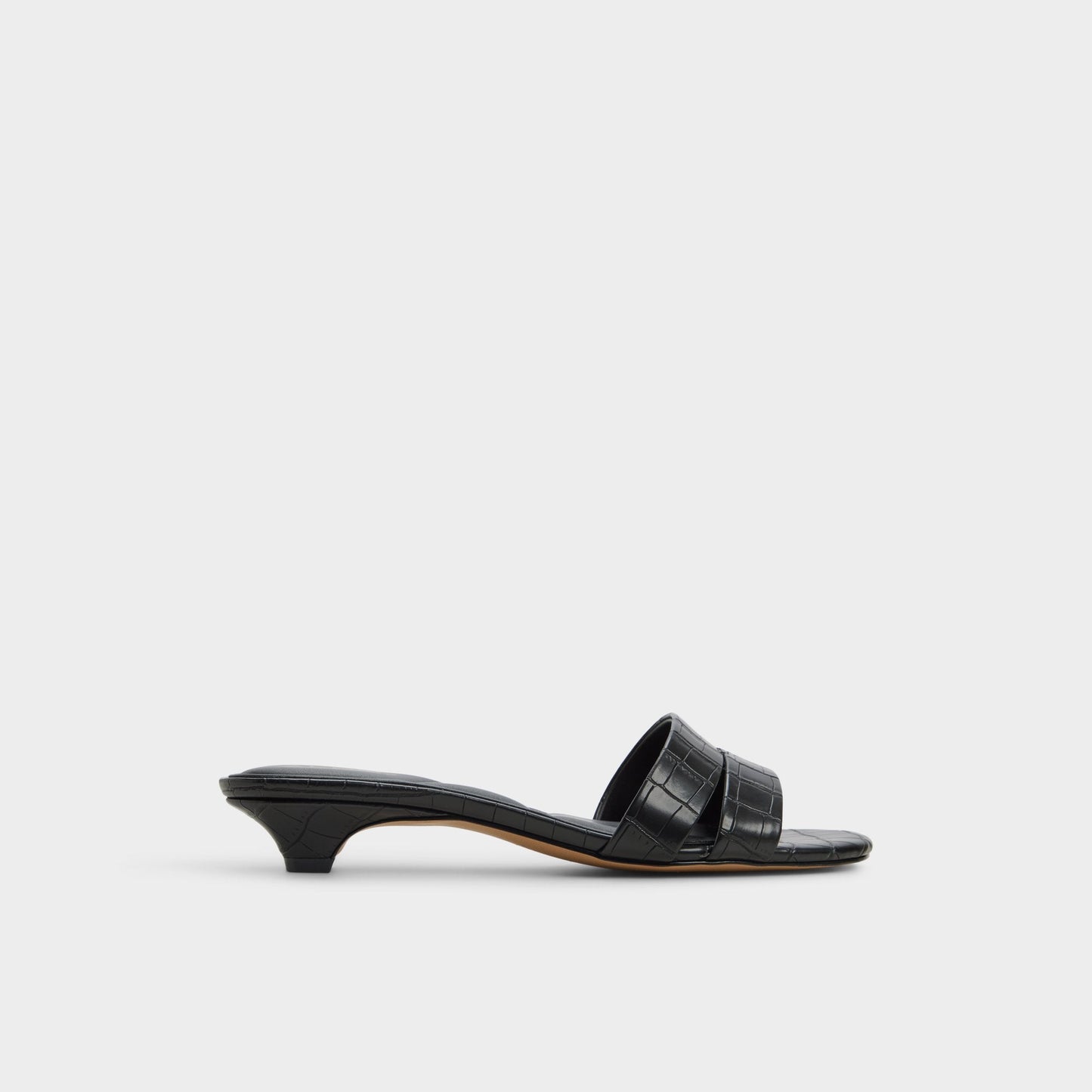 Scarletta Black Women's Heeled mules - Heeled mule, Kitten heel - Black