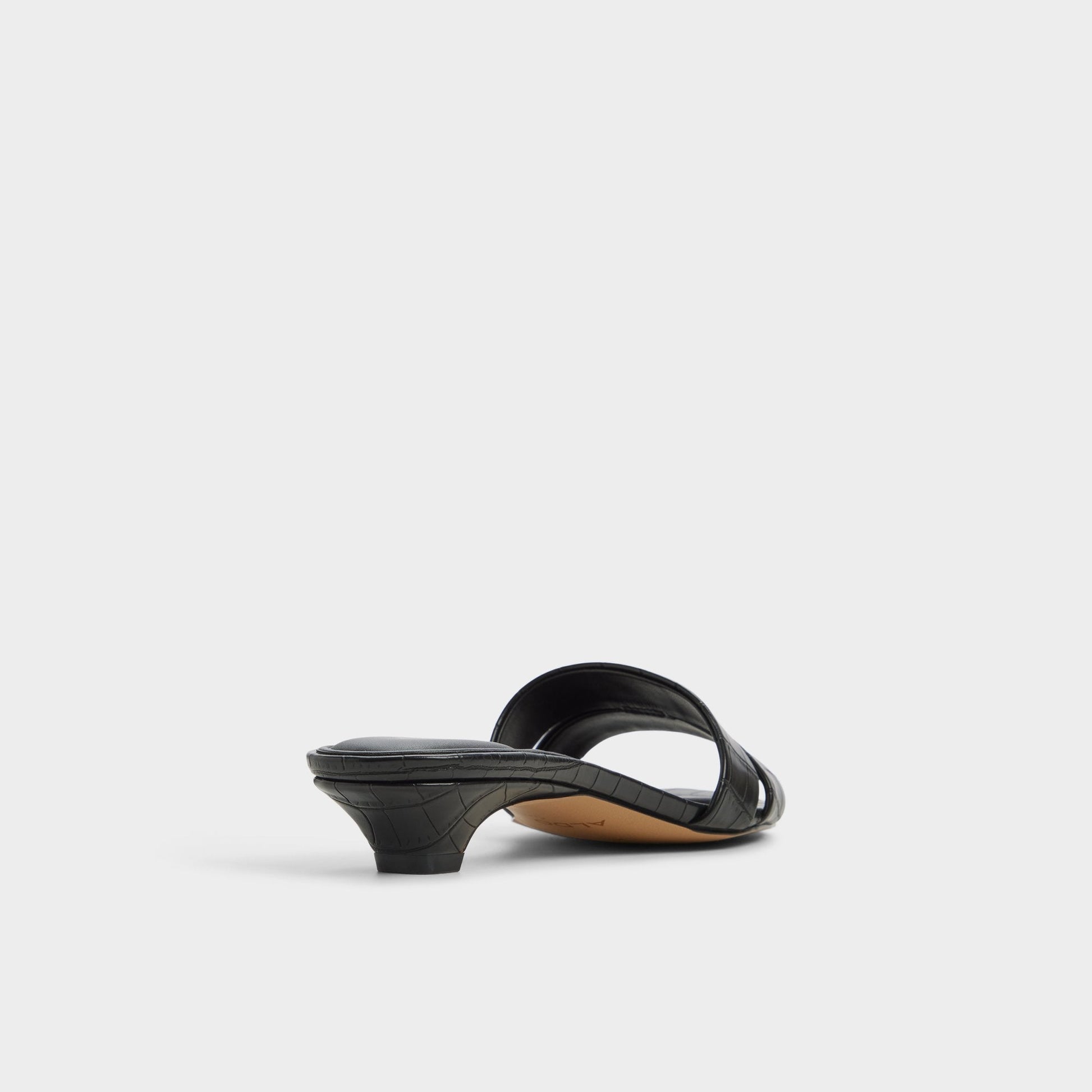 Scarletta Black Women's Heeled mules - Heeled mule, Kitten heel - Black