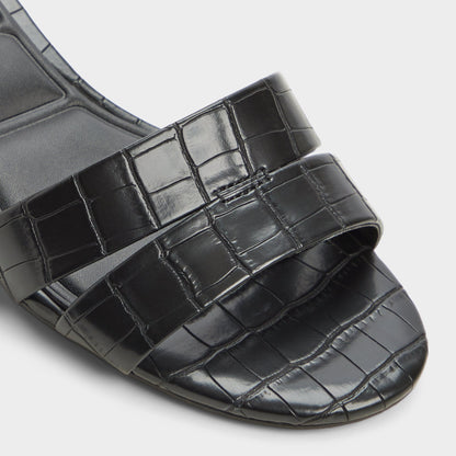 Scarletta Black Women's Heeled mules - Heeled mule, Kitten heel - Black