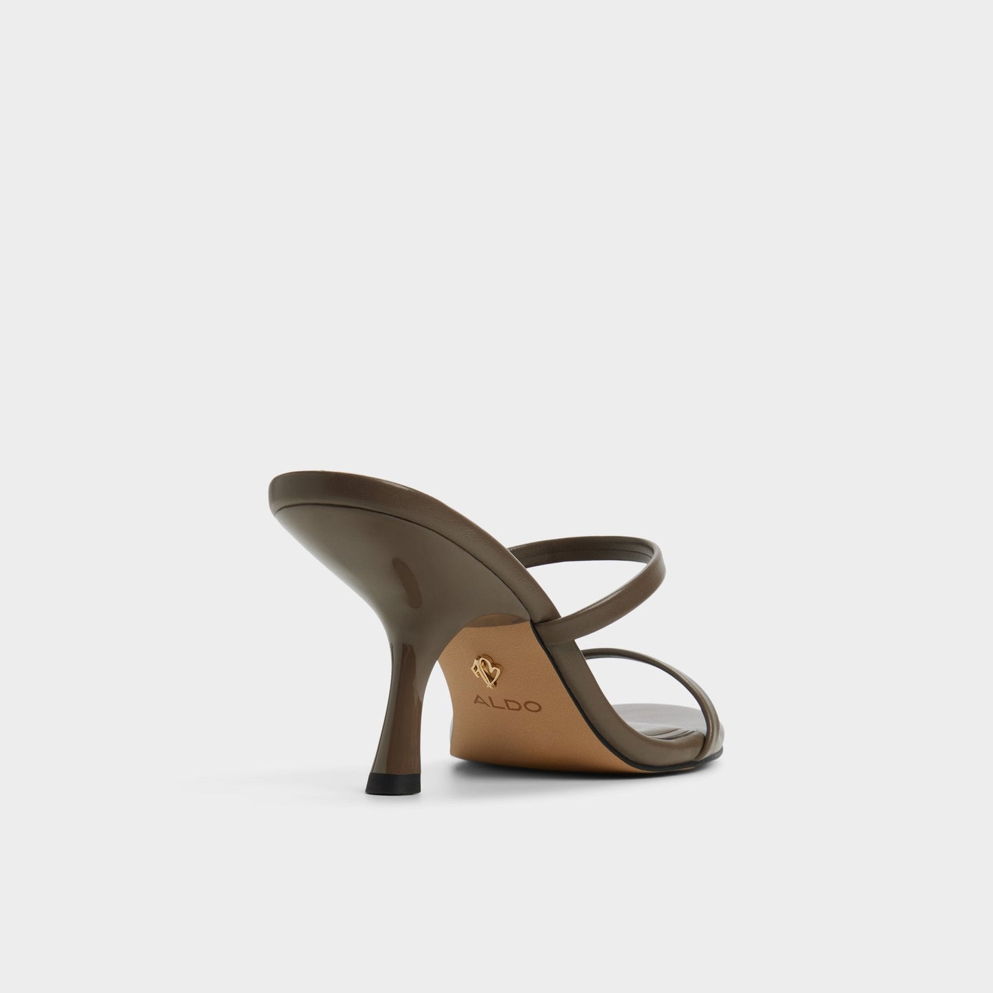 Avelinda in Khaki - Heeled mule - Khaki
