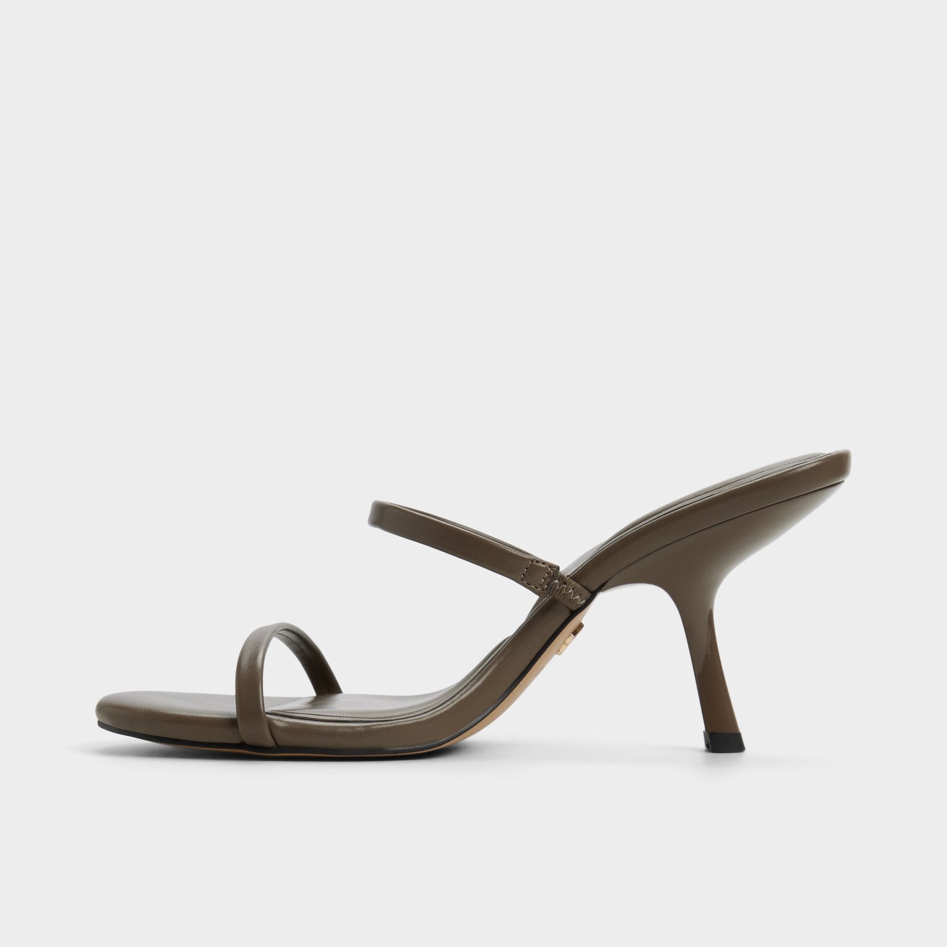 Avelinda in Khaki - Heeled mule - Khaki