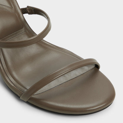 Avelinda in Khaki - Heeled mule - Khaki