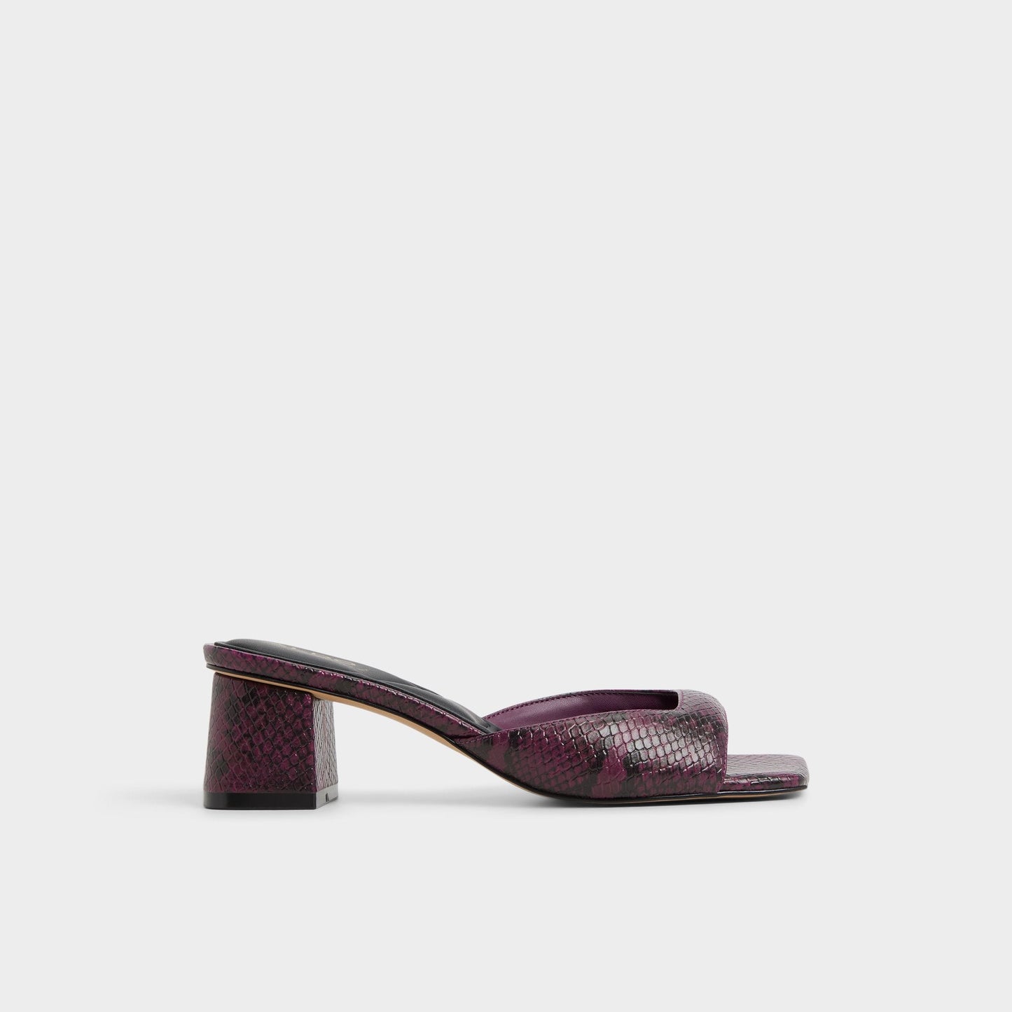 Aneky in Bordo - Heeled mule, Block heel - Bordo