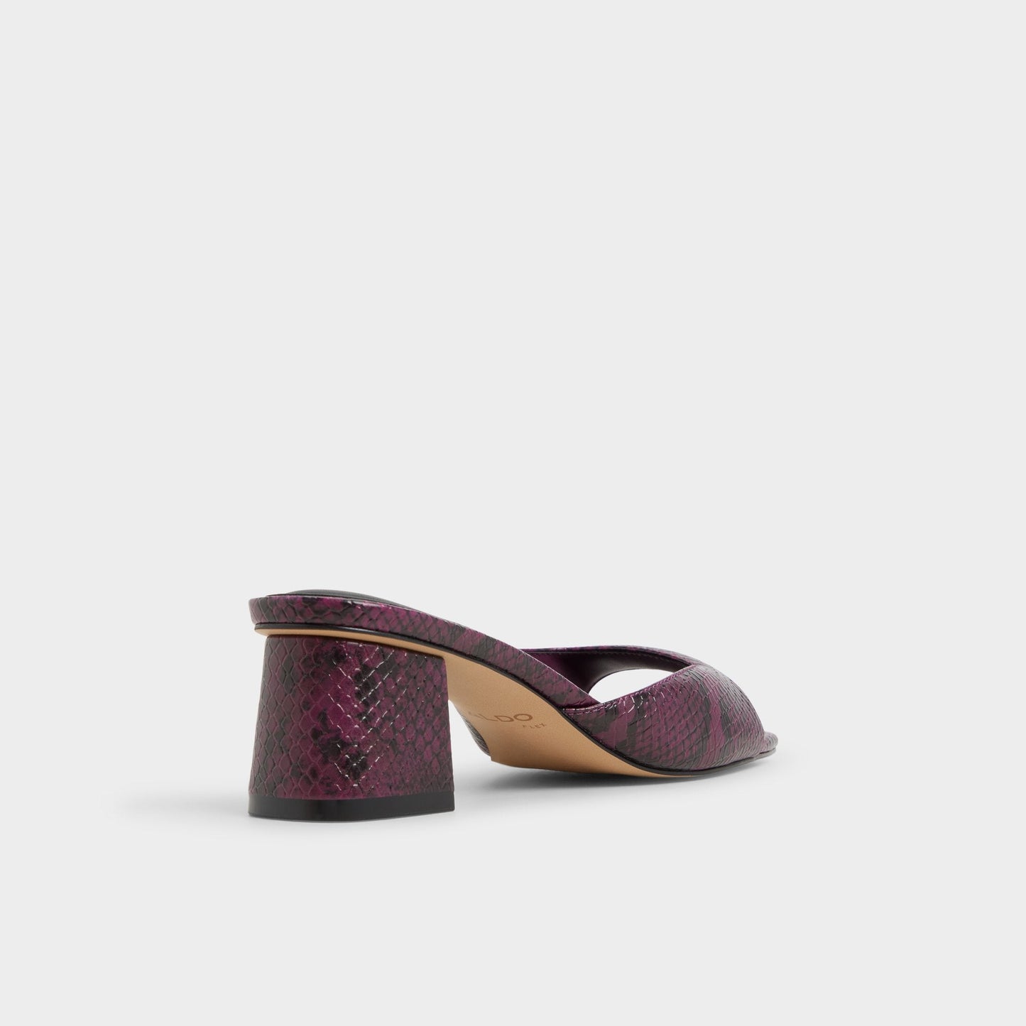 Aneky in Bordo - Heeled mule, Block heel - Bordo
