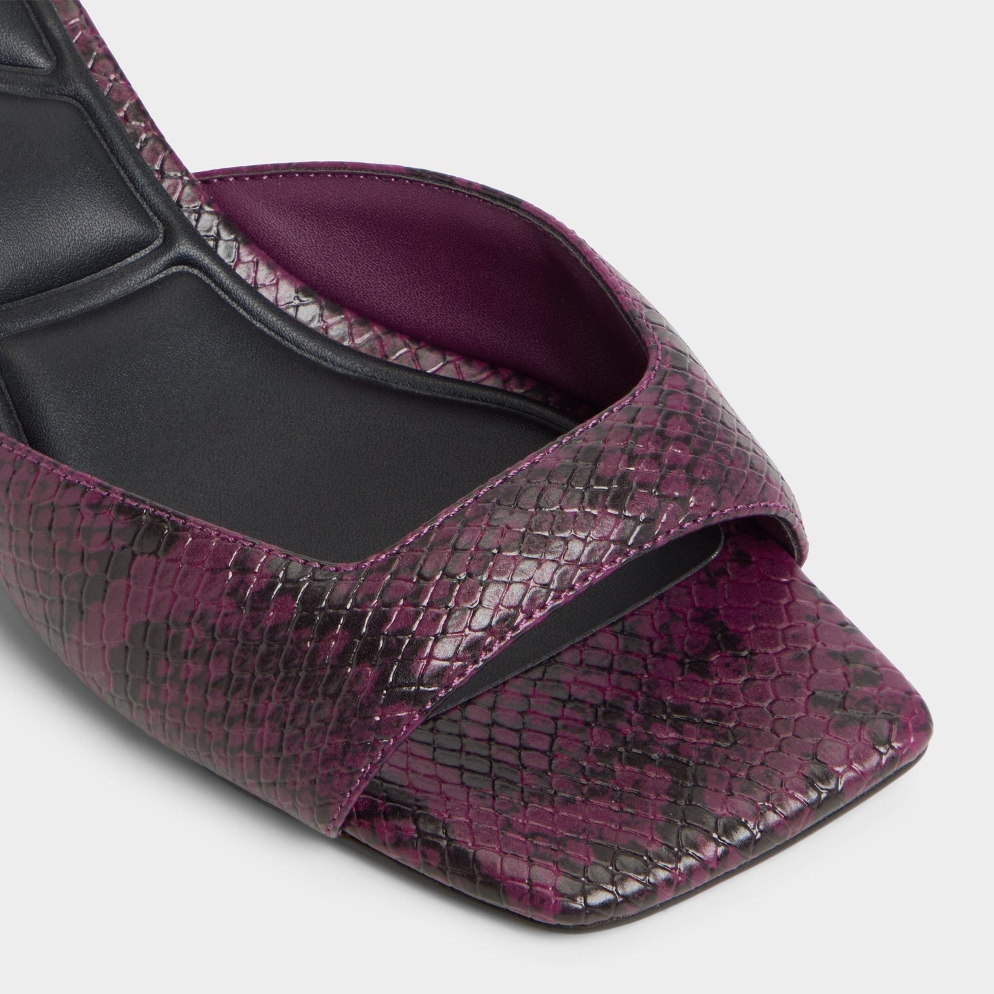 Aneky in Bordo - Heeled mule, Block heel - Bordo
