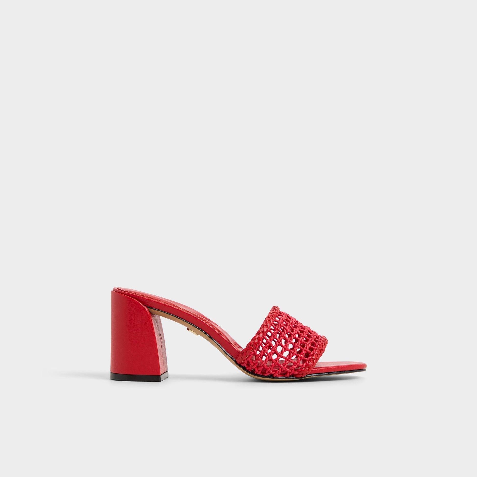 Beachdate Bright Red Women's Block heels - Heeled mule, Block heel - Bright Red