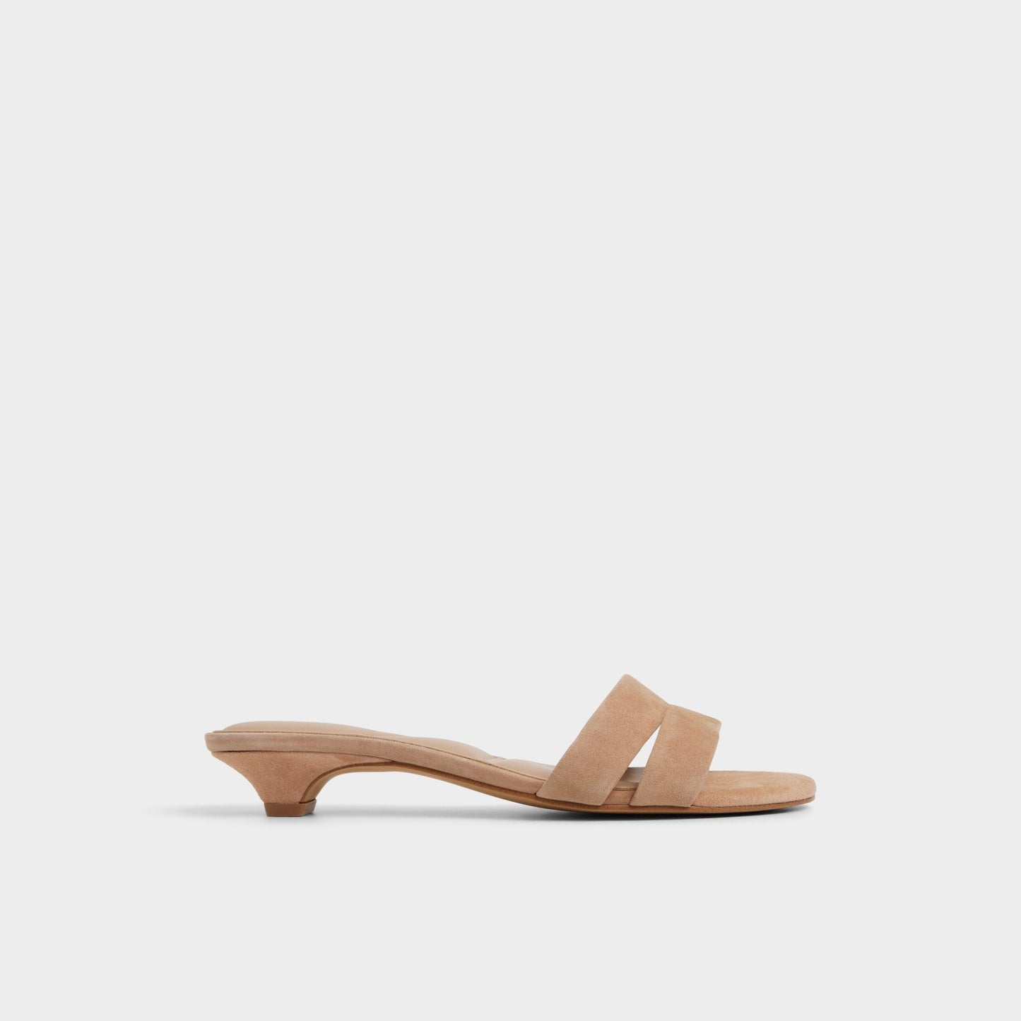 Scarletta Medium Brown Women's Heeled mules - Heeled mule, Kitten heel - Medium Brown