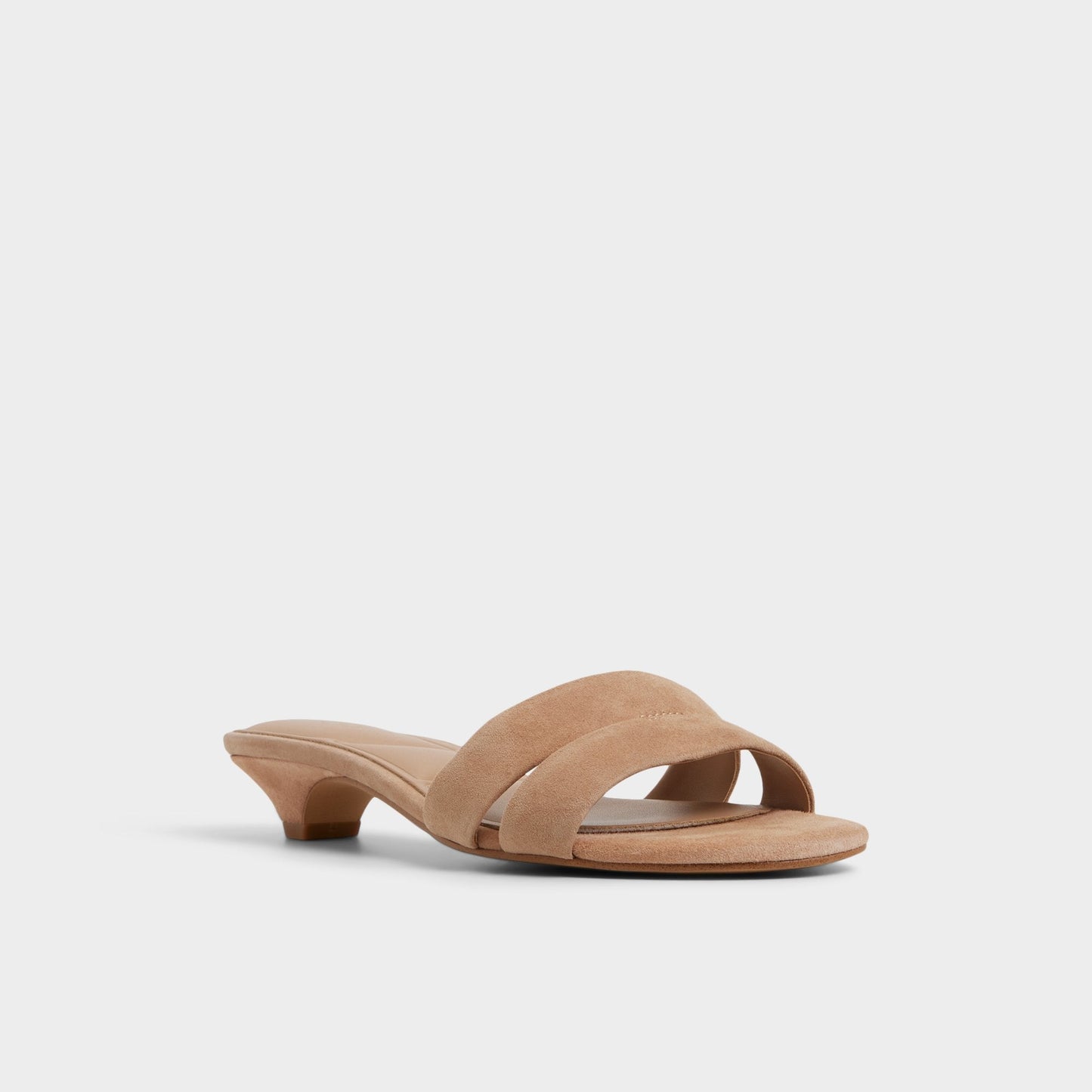 Scarletta Medium Brown Women's Heeled mules - Heeled mule, Kitten heel - Medium Brown