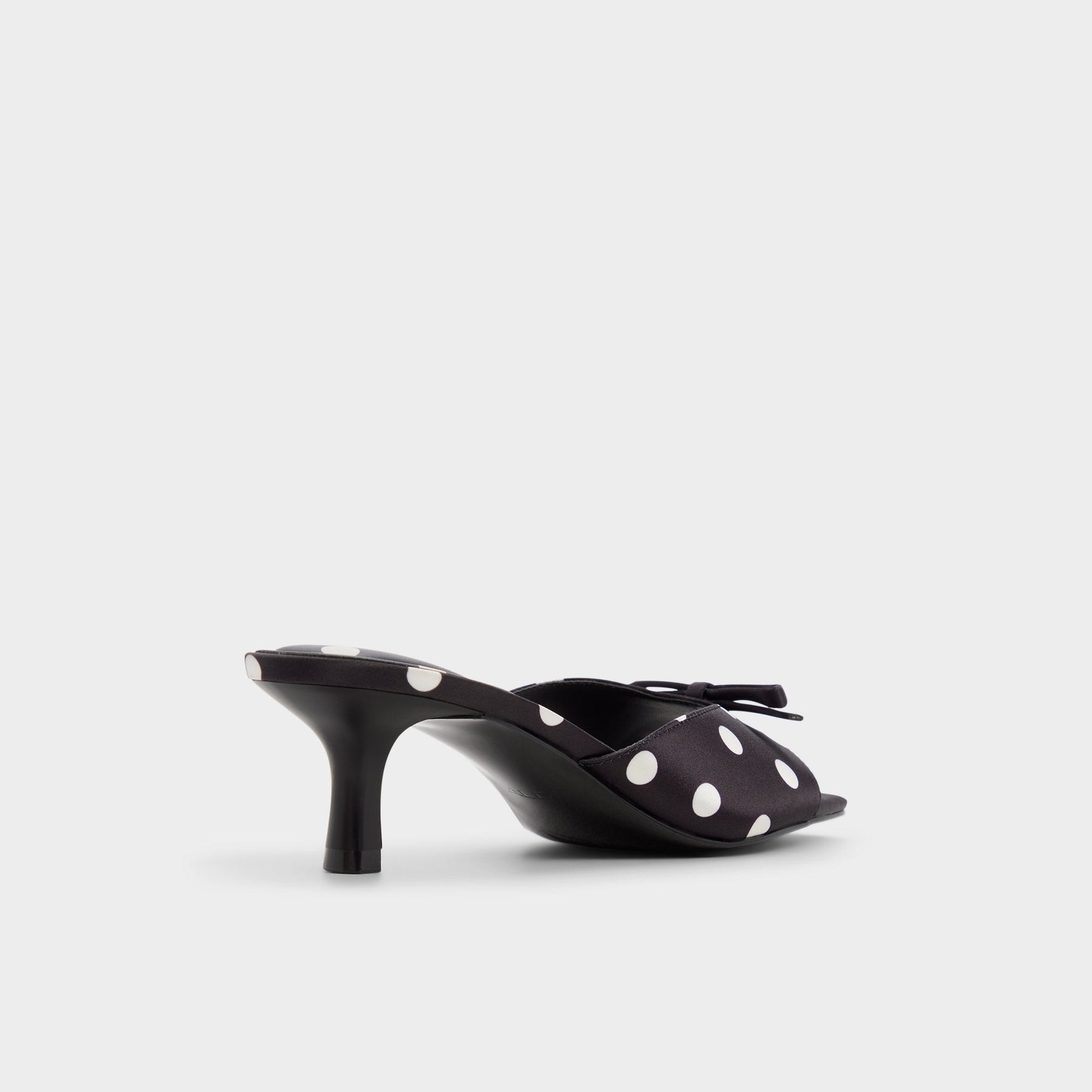 Belerose in Black White - Heeled mule, Stiletto heel - Black/white