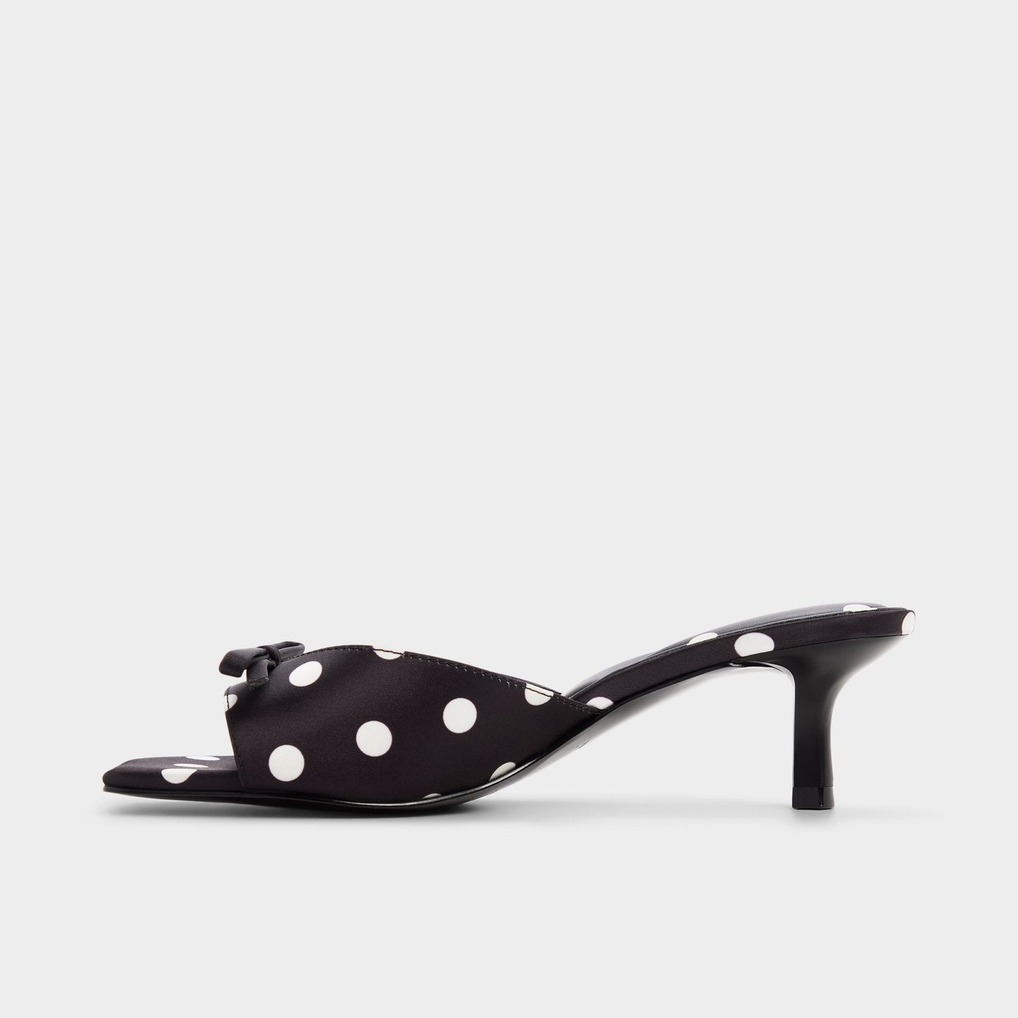 Belerose in Black White - Heeled mule, Stiletto heel - Black/white