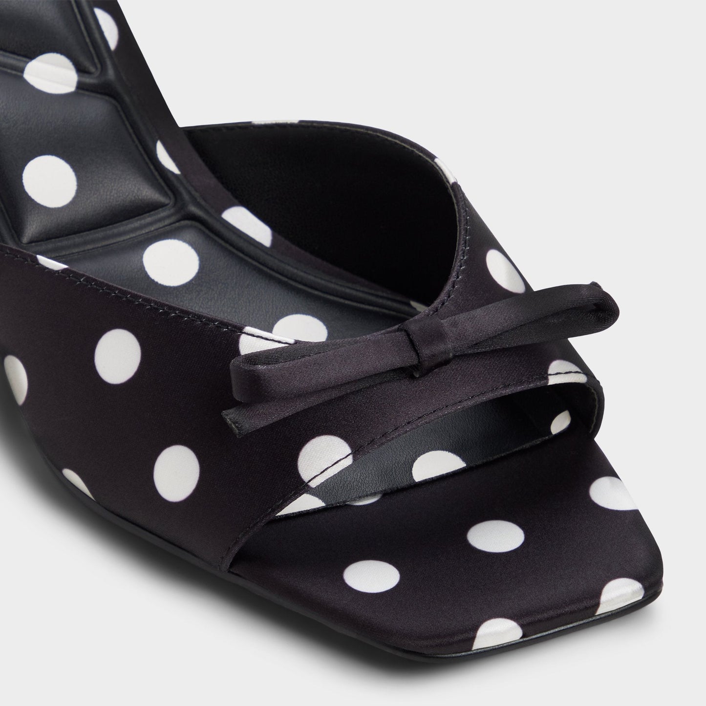 Belerose in Black White - Heeled mule, Stiletto heel - Black/white