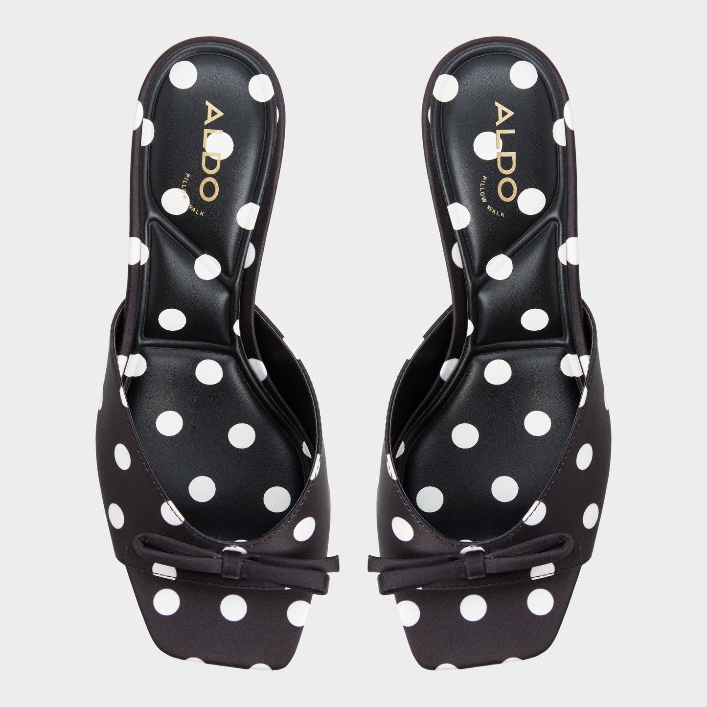 Belerose in Black White - Heeled mule, Stiletto heel - Black/white