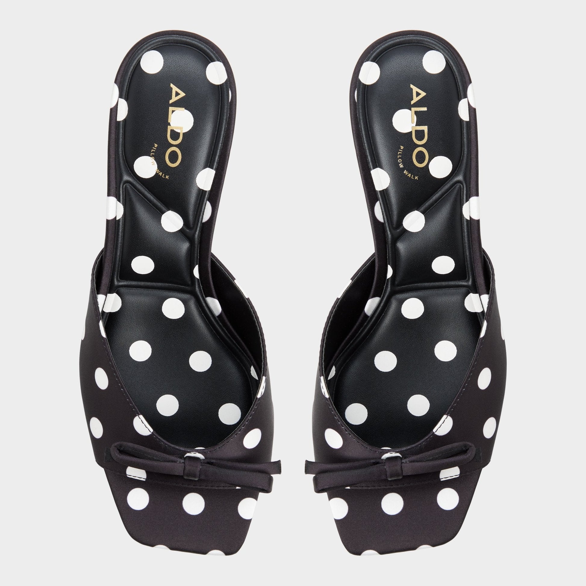 Belerose in Black White - Heeled mule, Stiletto heel - Black/white