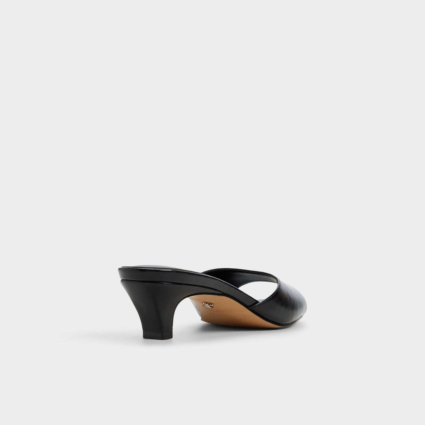 Haeden Black Women's Heeled mules - Heeled mule, Kitten heel - Black