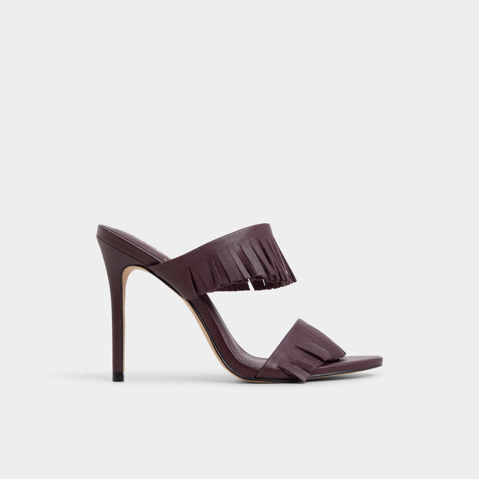 Nahanie in Bordo - Heeled mule, Stiletto heel - Bordo