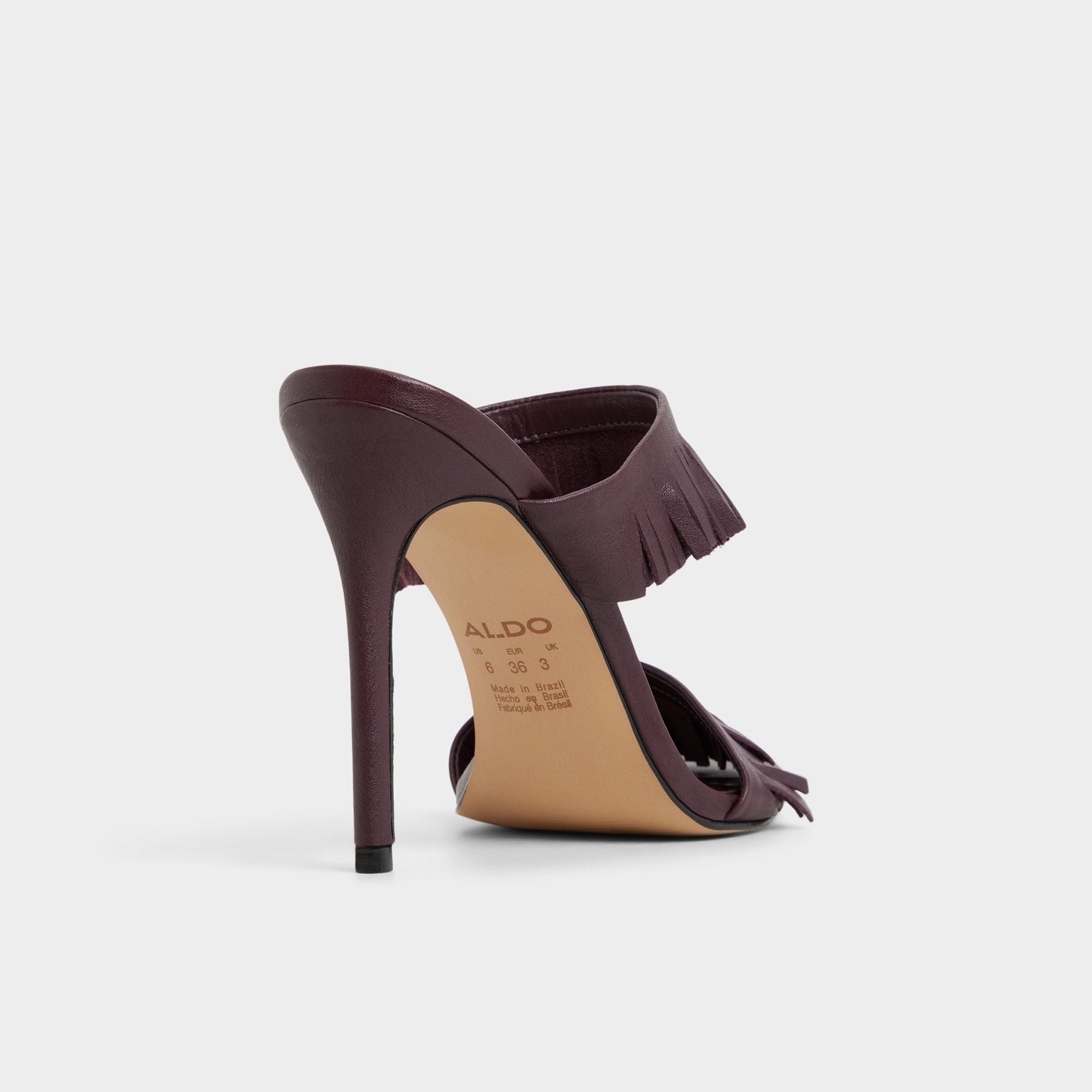 Nahanie in Bordo - Heeled mule, Stiletto heel - Bordo