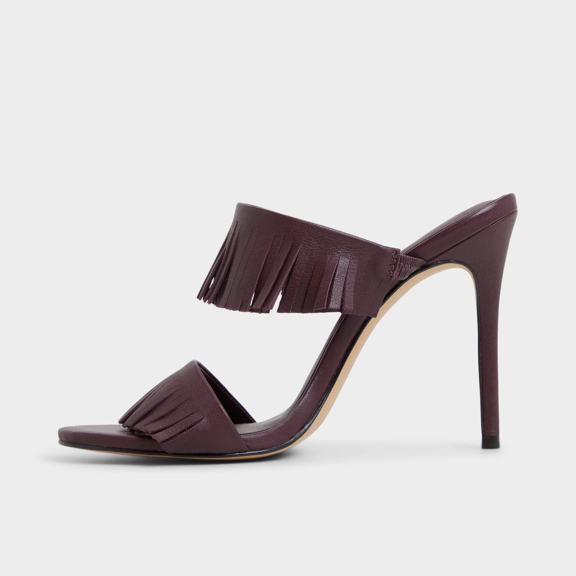 Nahanie in Bordo - Heeled mule, Stiletto heel - Bordo
