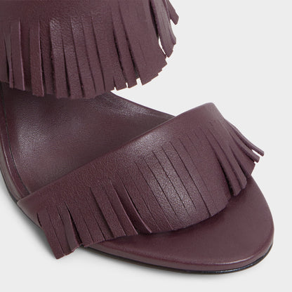 Nahanie in Bordo - Heeled mule, Stiletto heel - Bordo