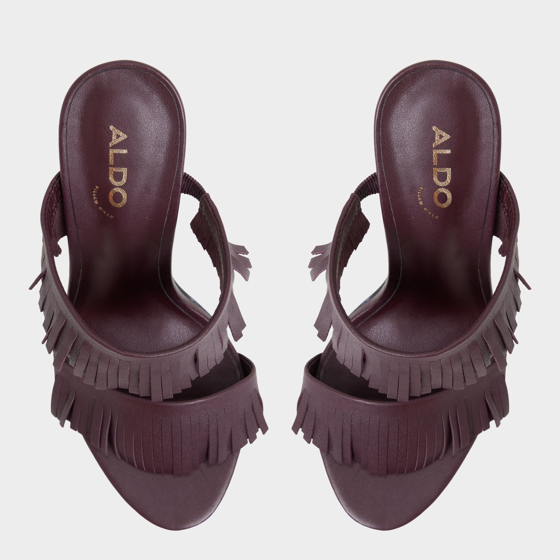 Nahanie in Bordo - Heeled mule, Stiletto heel - Bordo