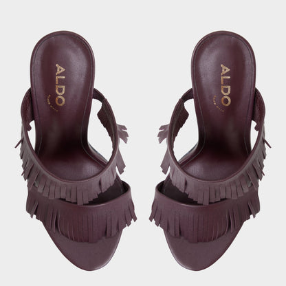 Nahanie in Bordo - Heeled mule, Stiletto heel - Bordo