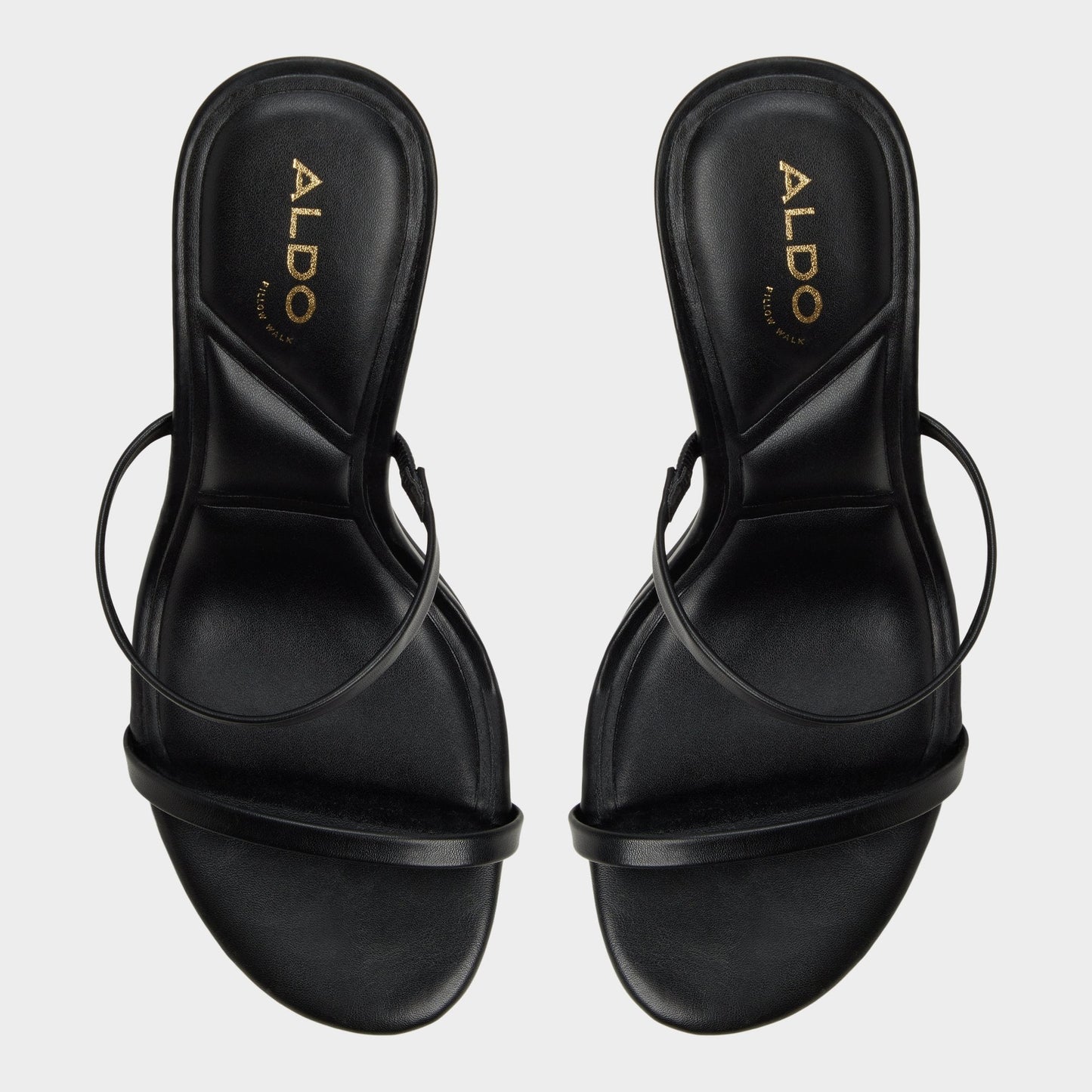 Avelinda in Black - Heeled mule - Black