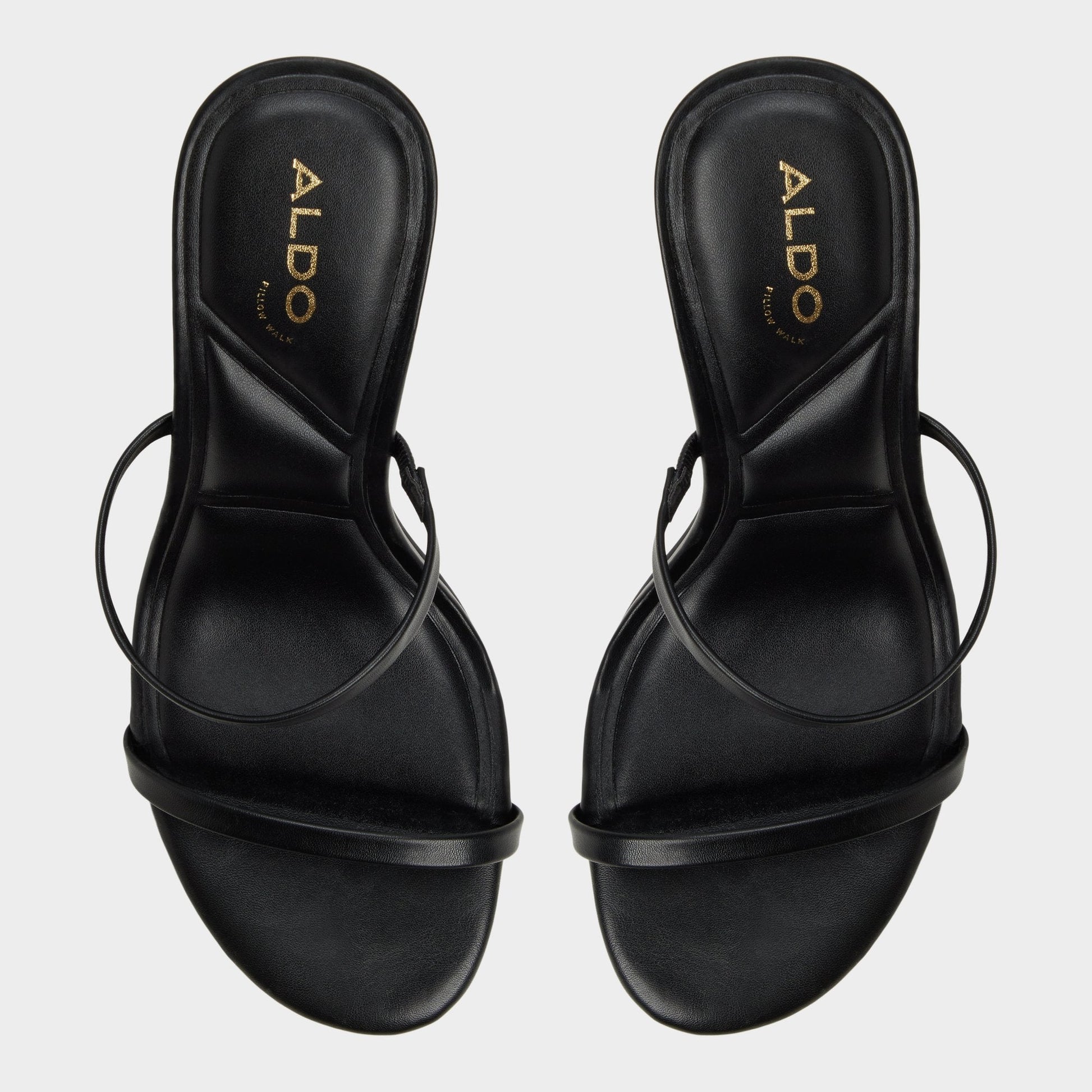 Avelinda in Black - Heeled mule - Black