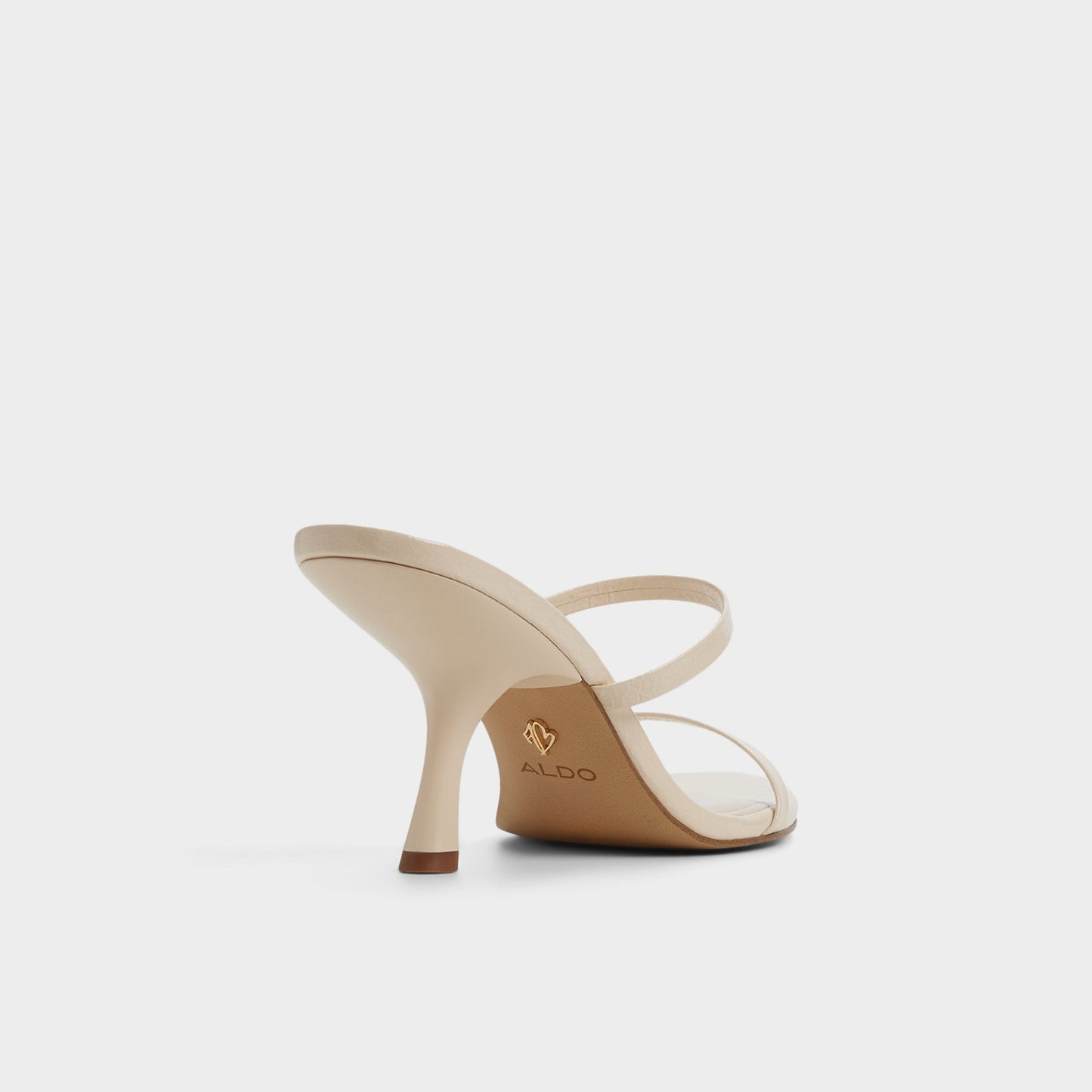 Avelinda in Cream - Heeled mule - Cream
