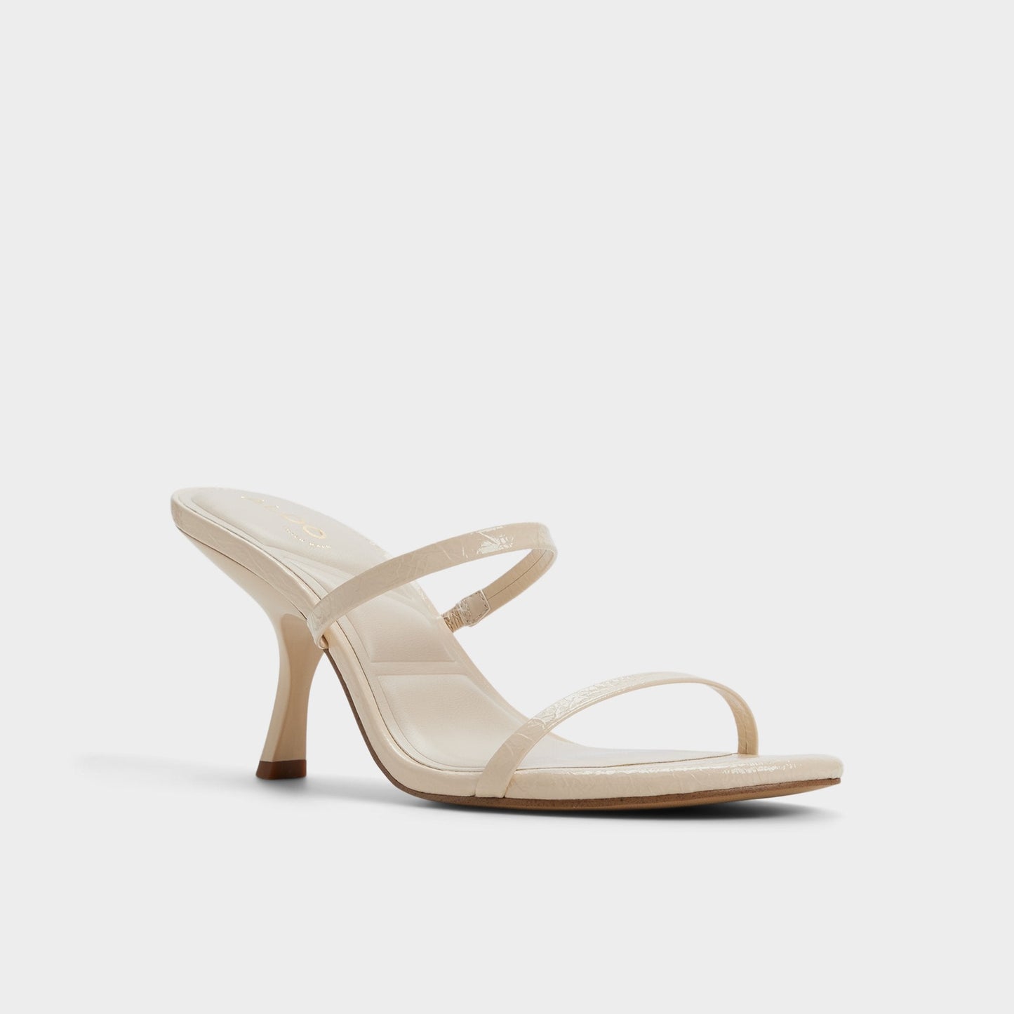 Avelinda in Cream - Heeled mule - Cream