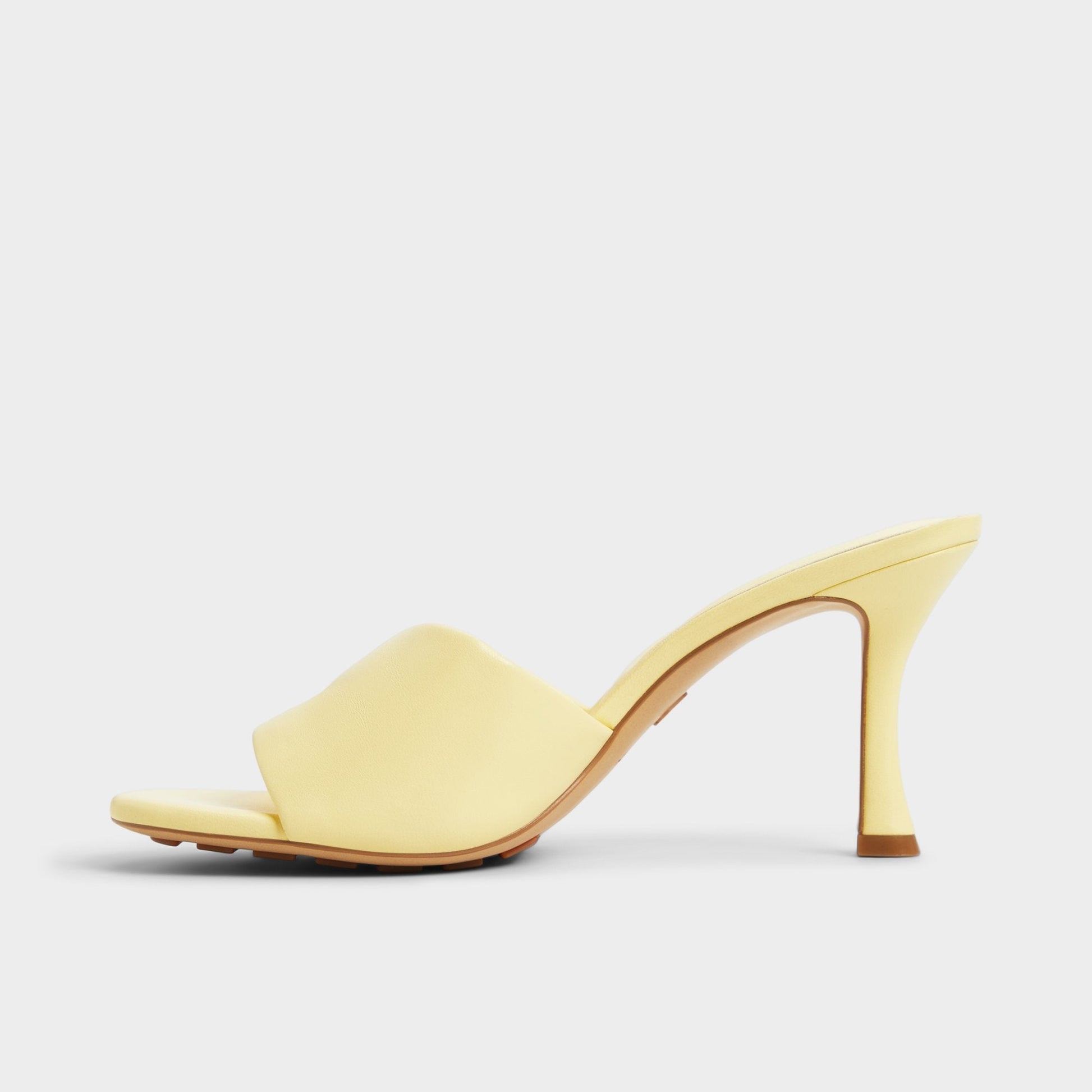 Lyhanna Light Yellow Women's Heeled mules - Heeled mule, Stiletto heel - Light Yellow