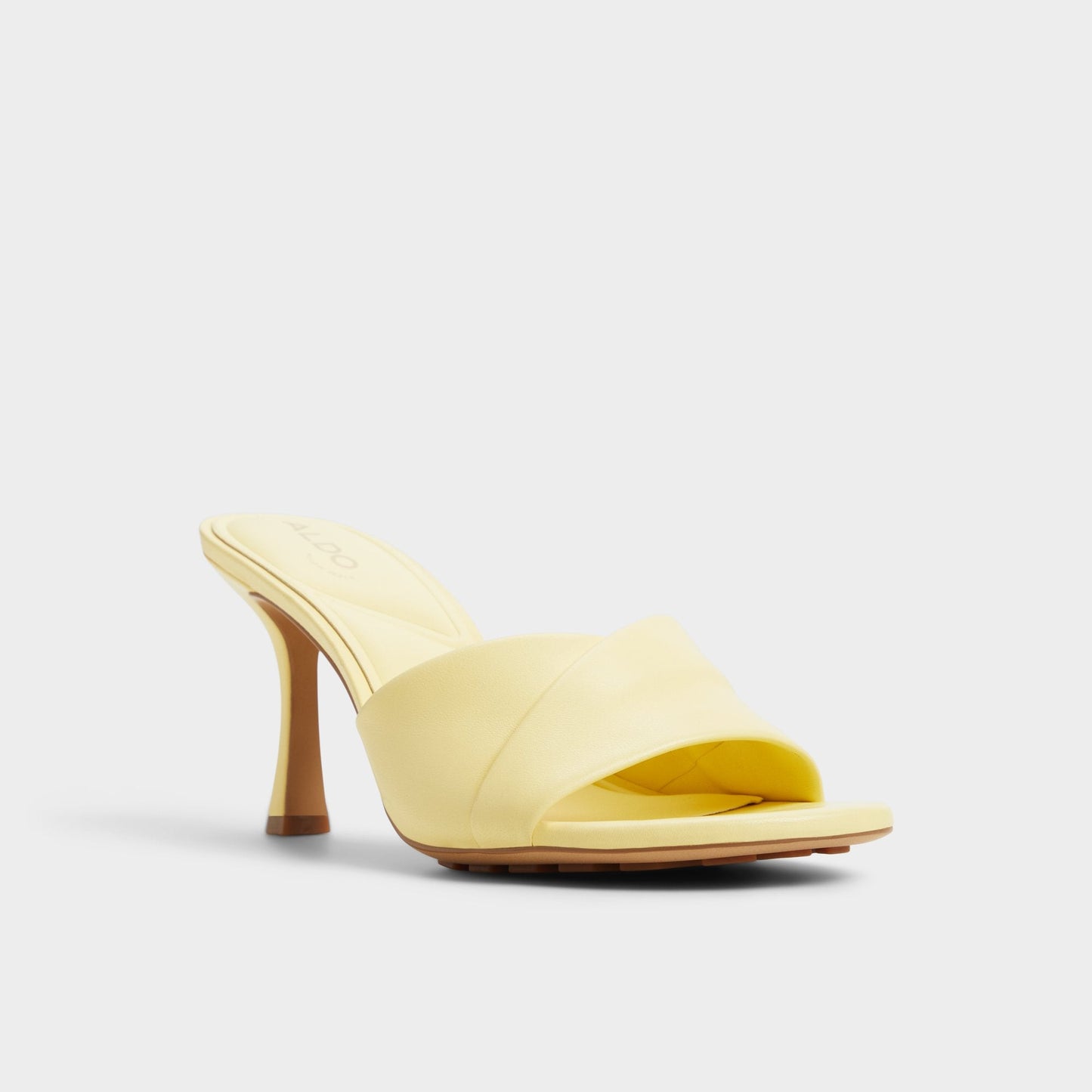 Lyhanna Light Yellow Women's Heeled mules - Heeled mule, Stiletto heel - Light Yellow