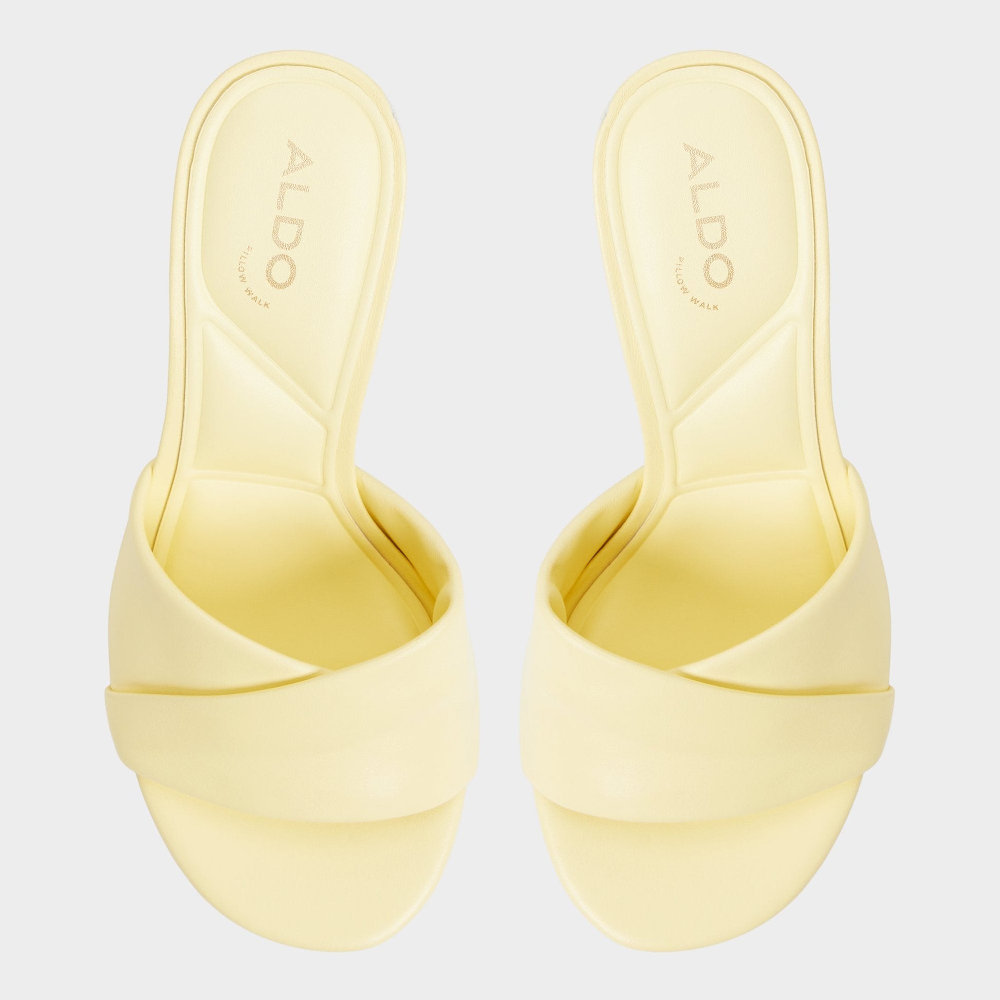Lyhanna Light Yellow Women's Heeled mules - Heeled mule, Stiletto heel - Light Yellow