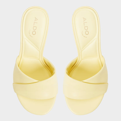 Lyhanna Light Yellow Women's Heeled mules - Heeled mule, Stiletto heel - Light Yellow
