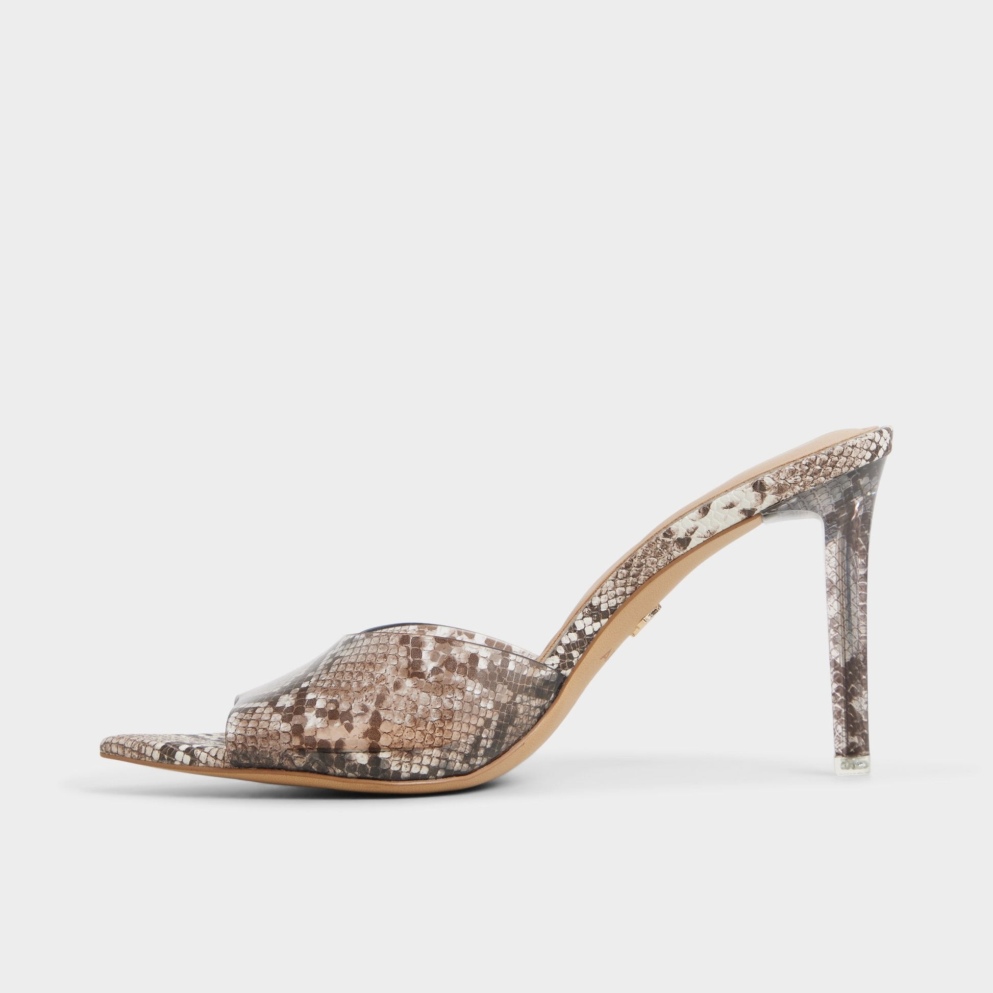 Anitabrilden Other Grey Women's Mule slides - Heeled mule, Stiletto heel - Other Grey