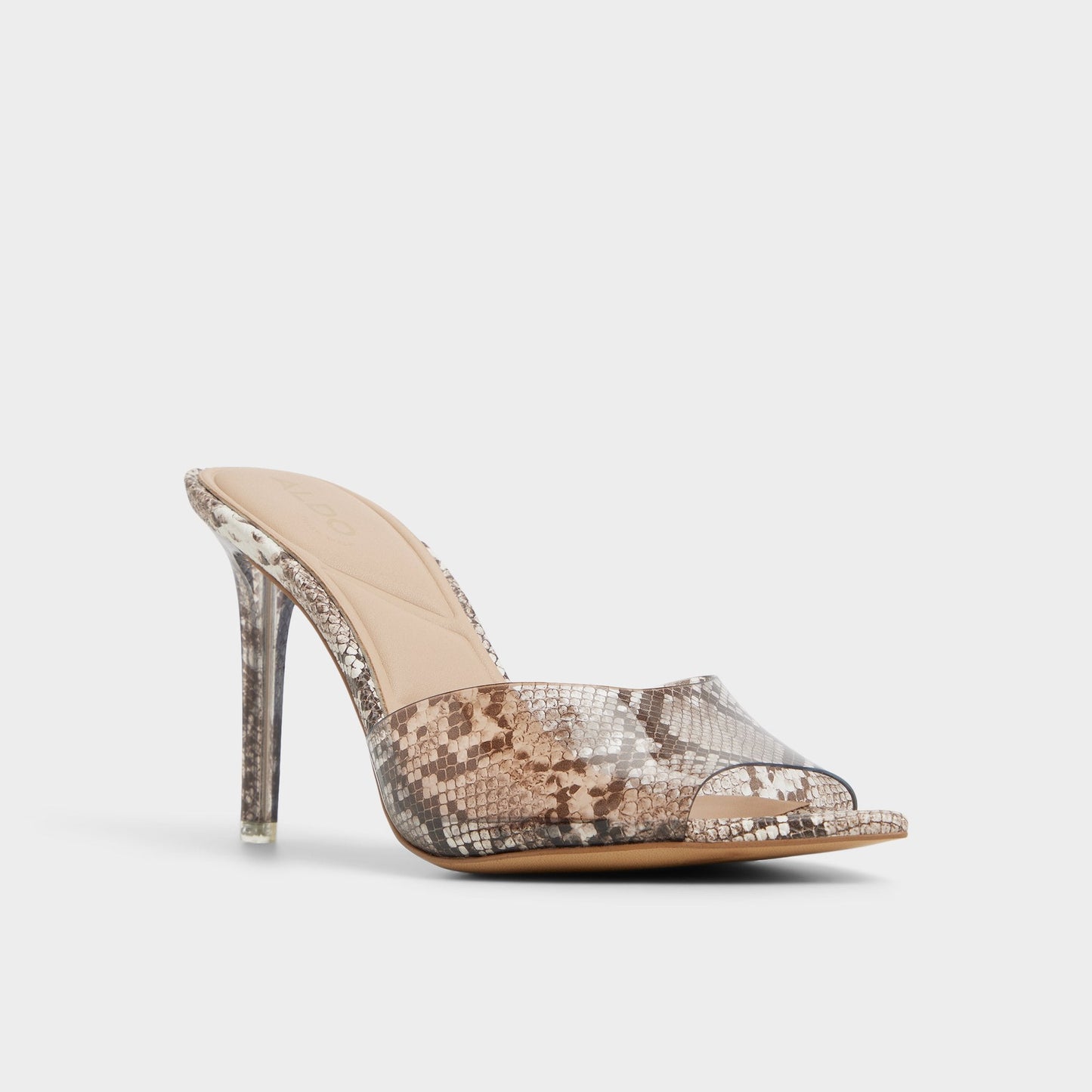 Anitabrilden Other Grey Women's Mule slides - Heeled mule, Stiletto heel - Other Grey