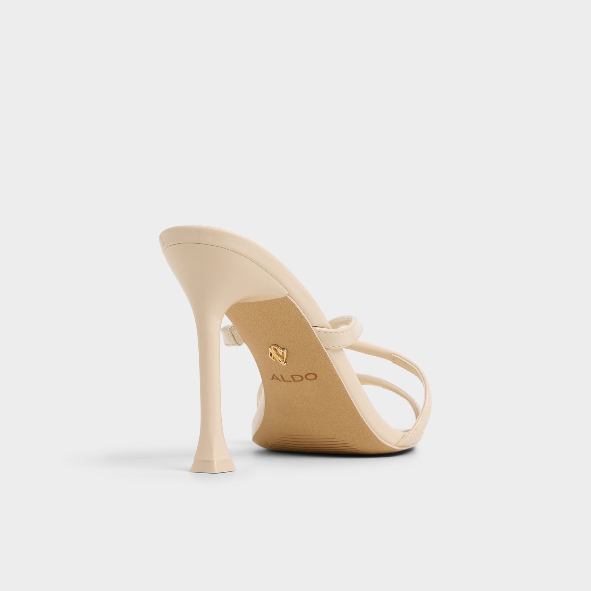 Velaia Light Beige Women's Heeled mules - Heeled mule, Stiletto heel - Light Beige