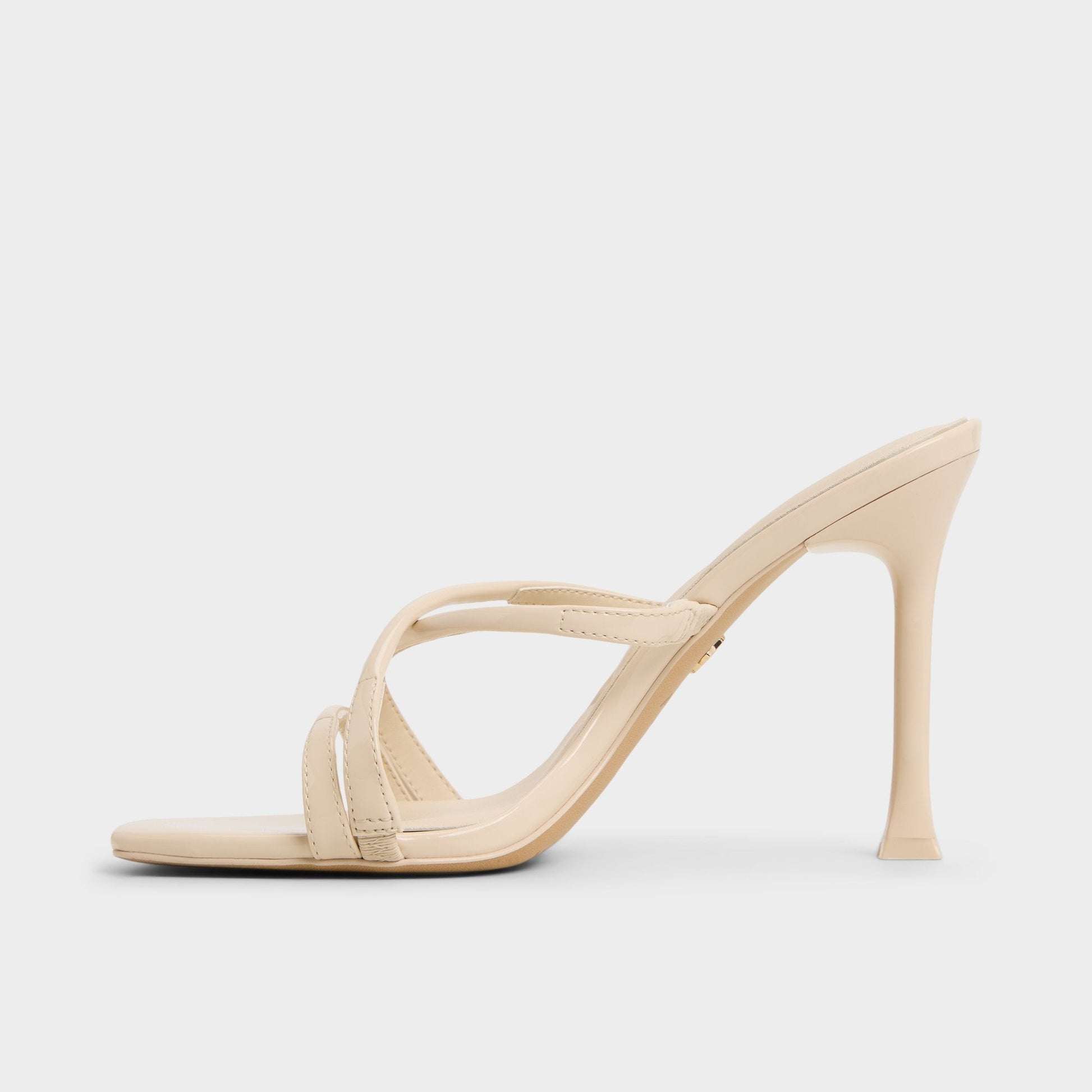 Velaia Light Beige Women's Heeled mules - Heeled mule, Stiletto heel - Light Beige