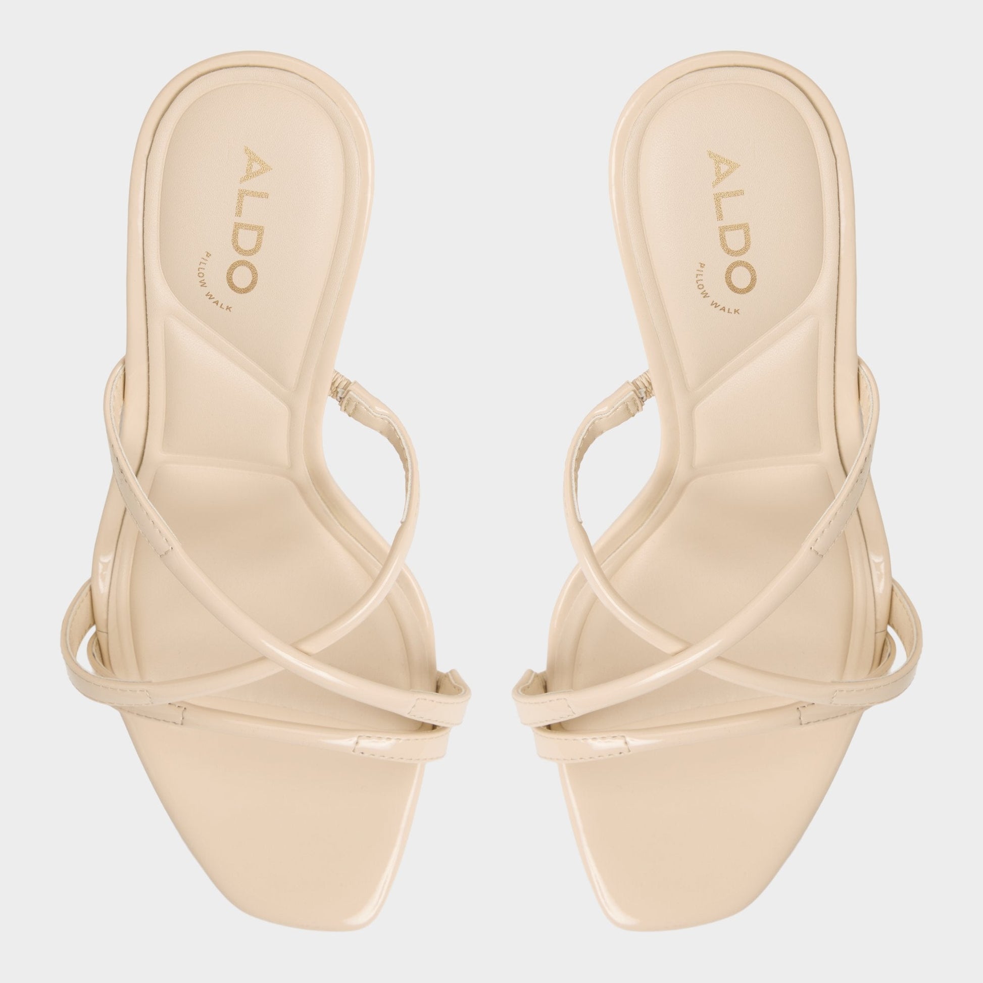 Velaia Light Beige Women's Heeled mules - Heeled mule, Stiletto heel - Light Beige