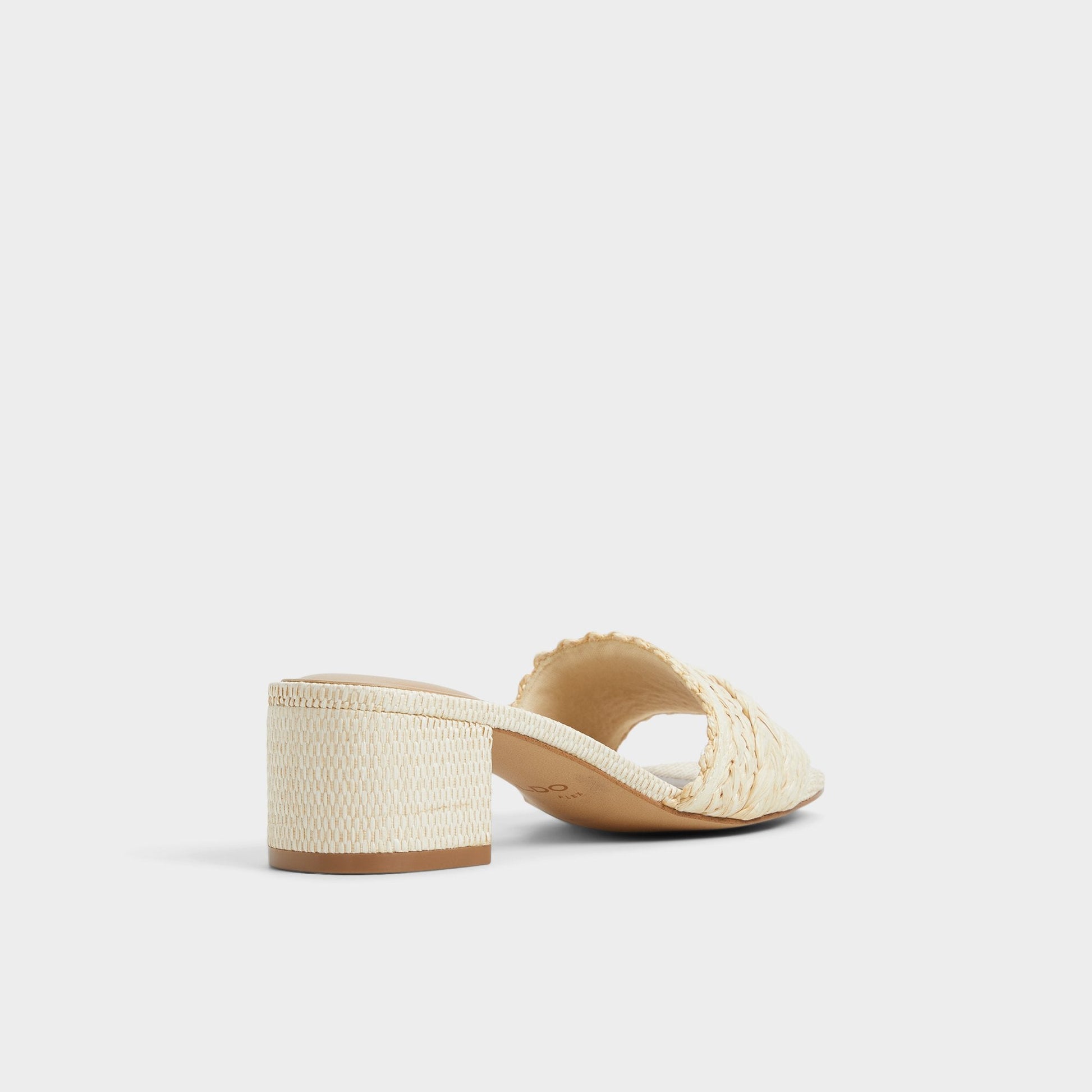 Claudina Natural Women's Block heels - Heeled mule, Block heel - Natural