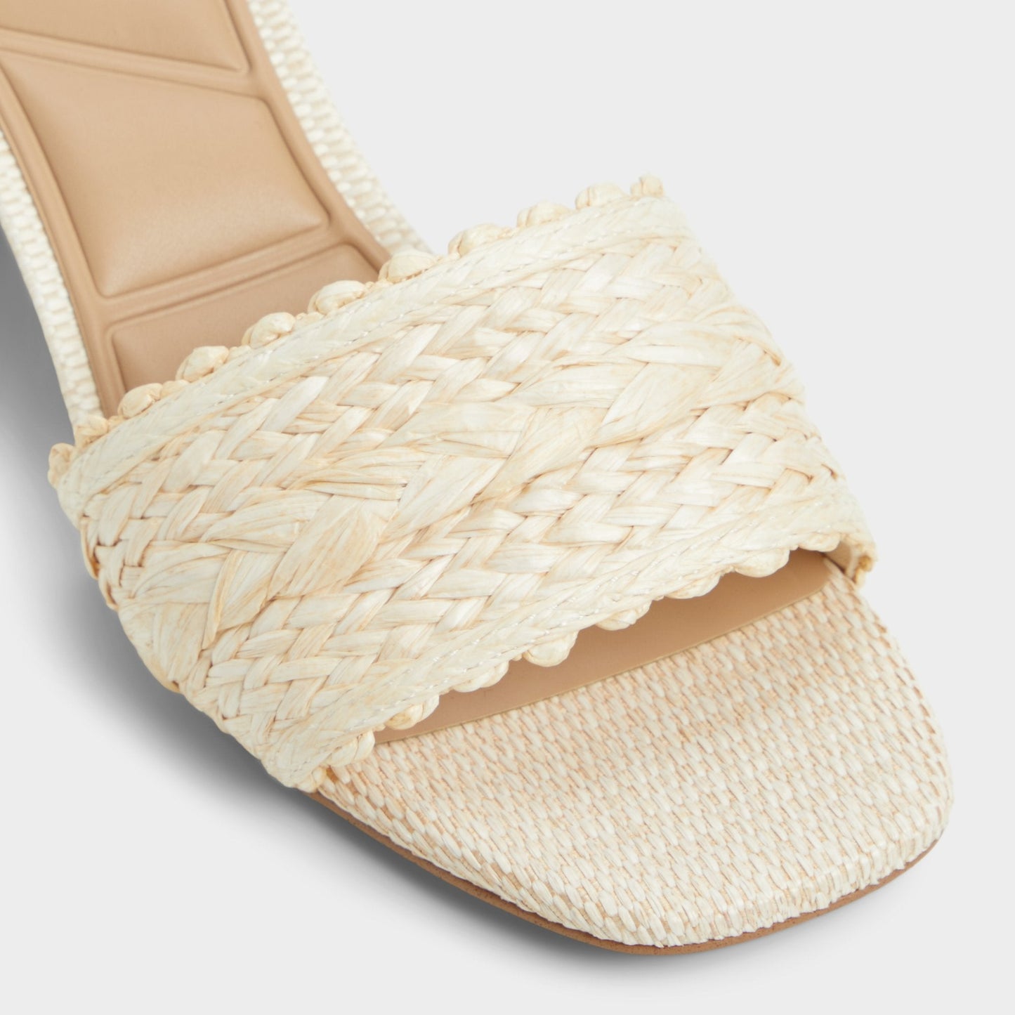 Claudina Natural Women's Block heels - Heeled mule, Block heel - Natural