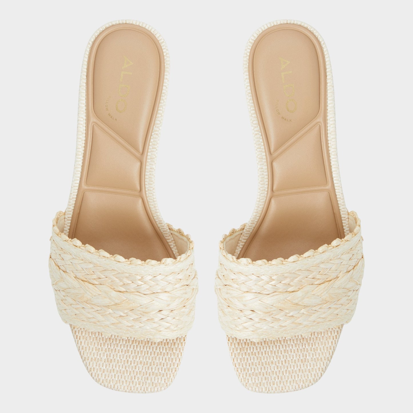 Claudina Natural Women's Block heels - Heeled mule, Block heel - Natural