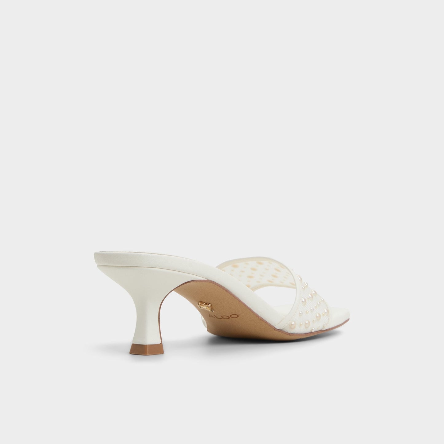 Pearlia White Women's Heeled mules - Heeled mule - White