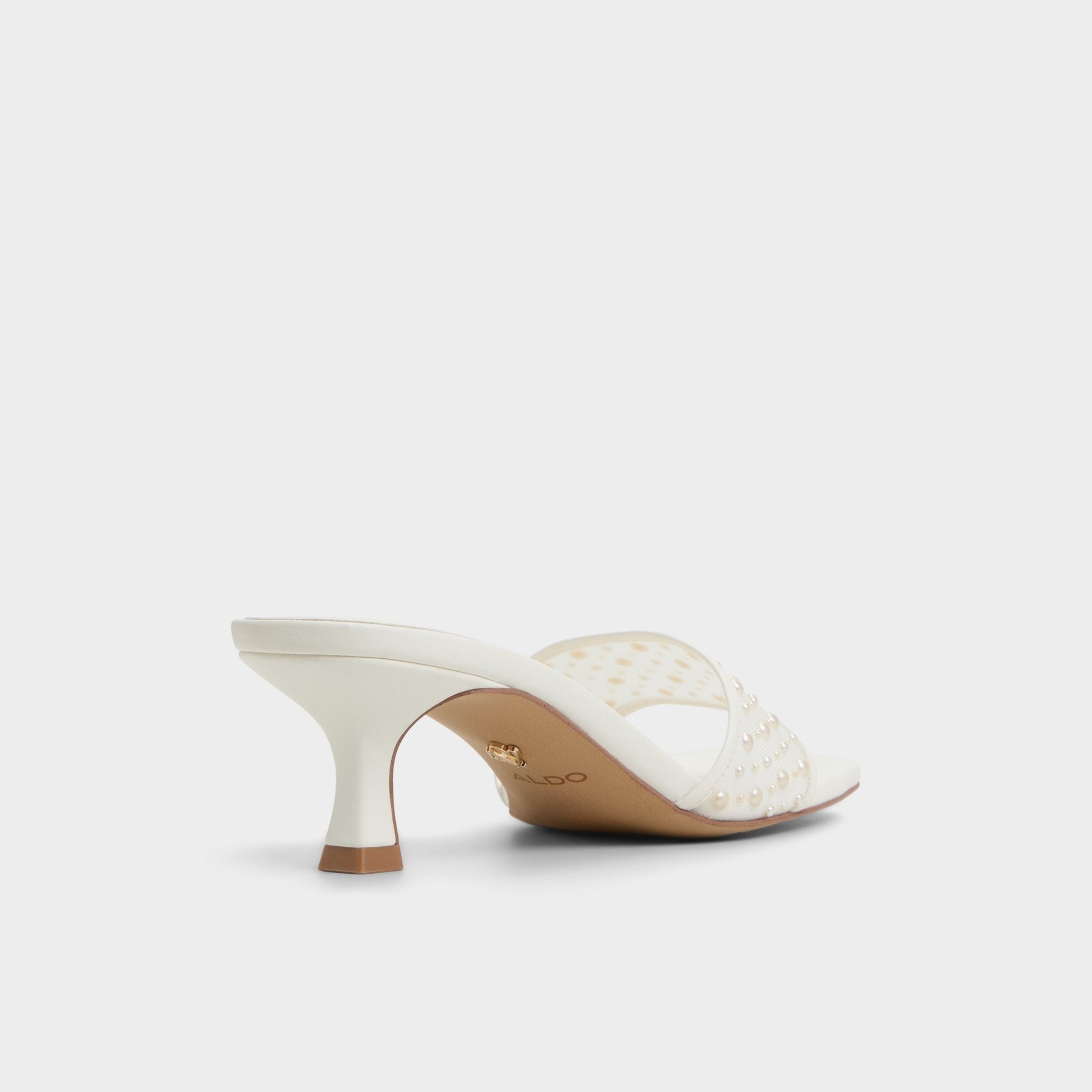 Pearlia White Women's Heeled mules - Heeled mule - White