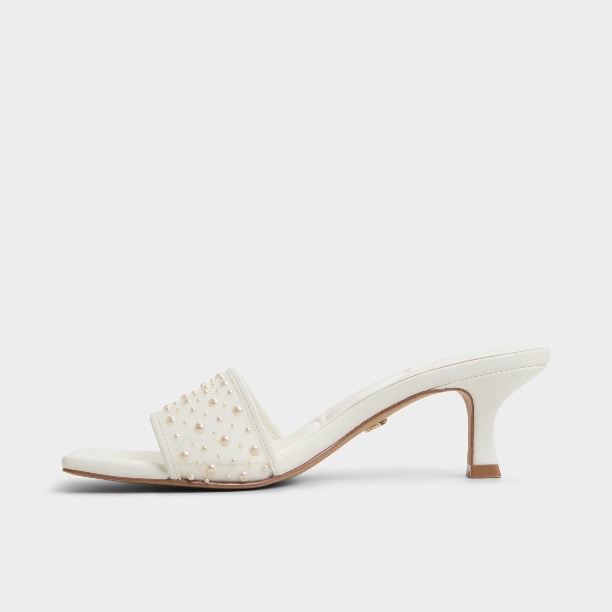 Pearlia White Women's Heeled mules - Heeled mule - White