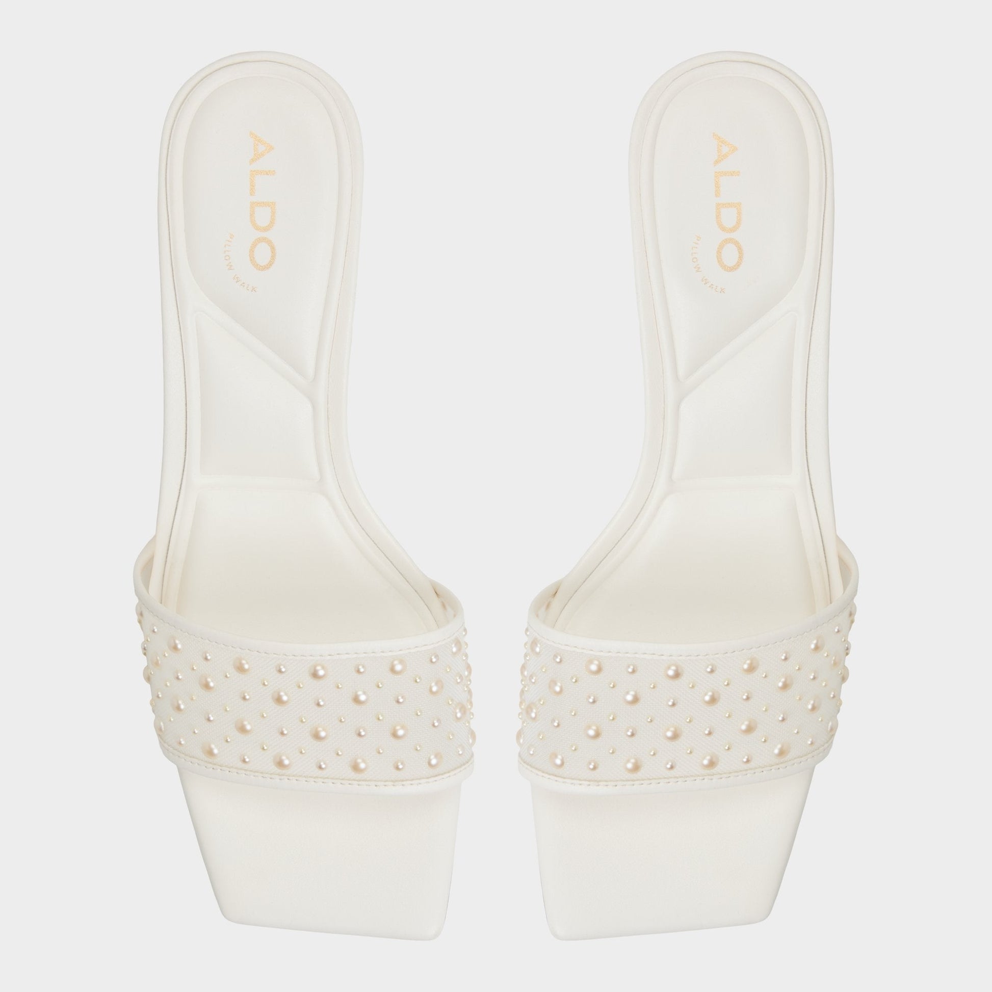 Pearlia White Women's Heeled mules - Heeled mule - White