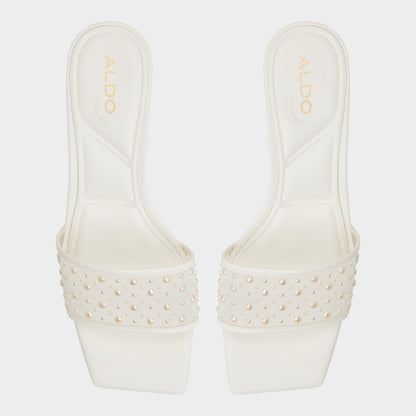 Pearlia White Women's Heeled mules - Heeled mule - White