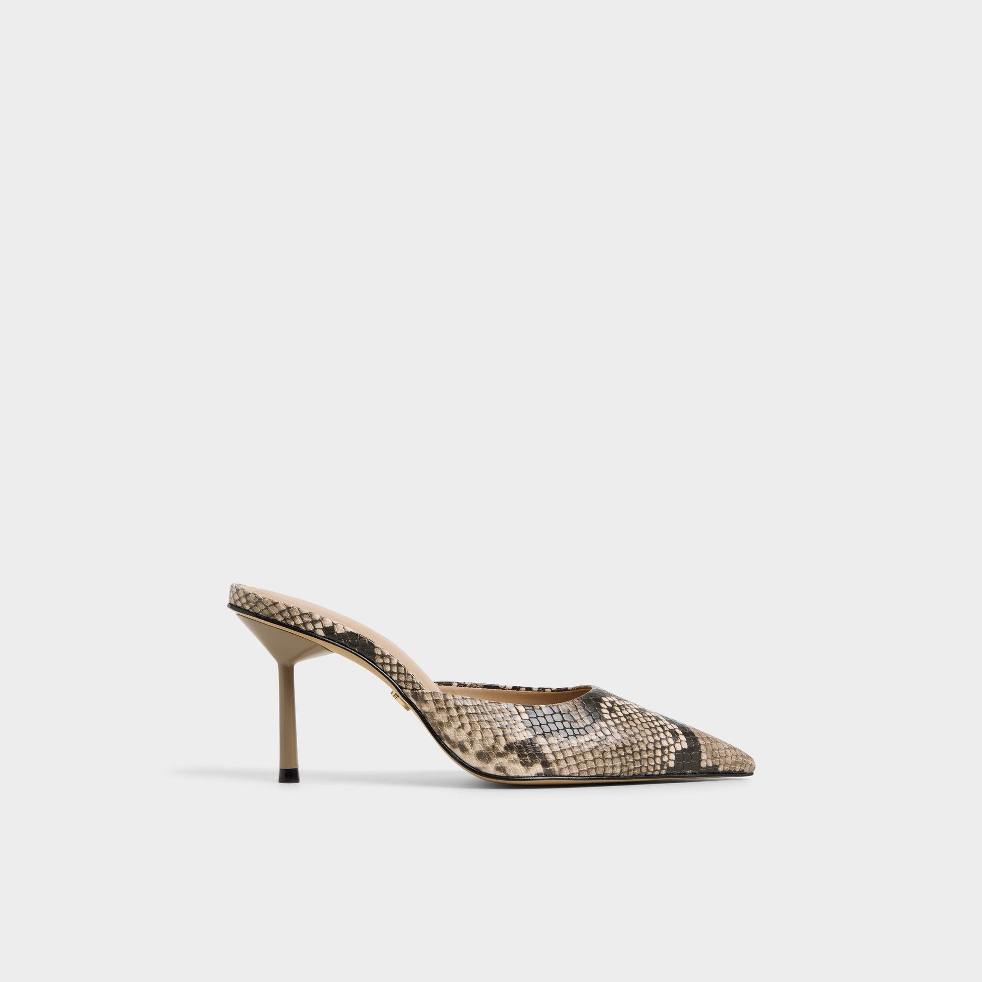 Beatrixy Python Women's Heeled mules - Heeled mule, Stiletto heel - Python